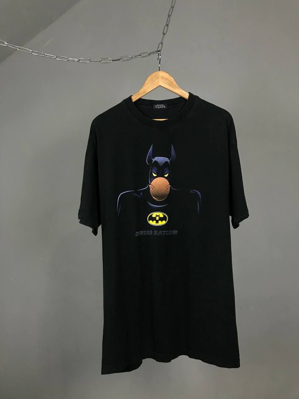DC Comics × Vintage Swiss Batcow vintage DC comics humor tee Size US XL / EU 56 / 4 - 1 Thumbnail
