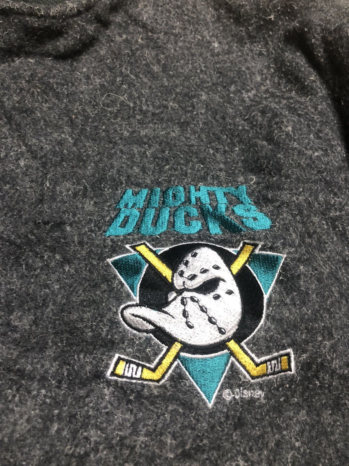 NHL 🔥NEED GONE❌Varsity Mighty Ducks NHL Team 1990 Size US L / EU 52-54 / 3 - 7 Thumbnail