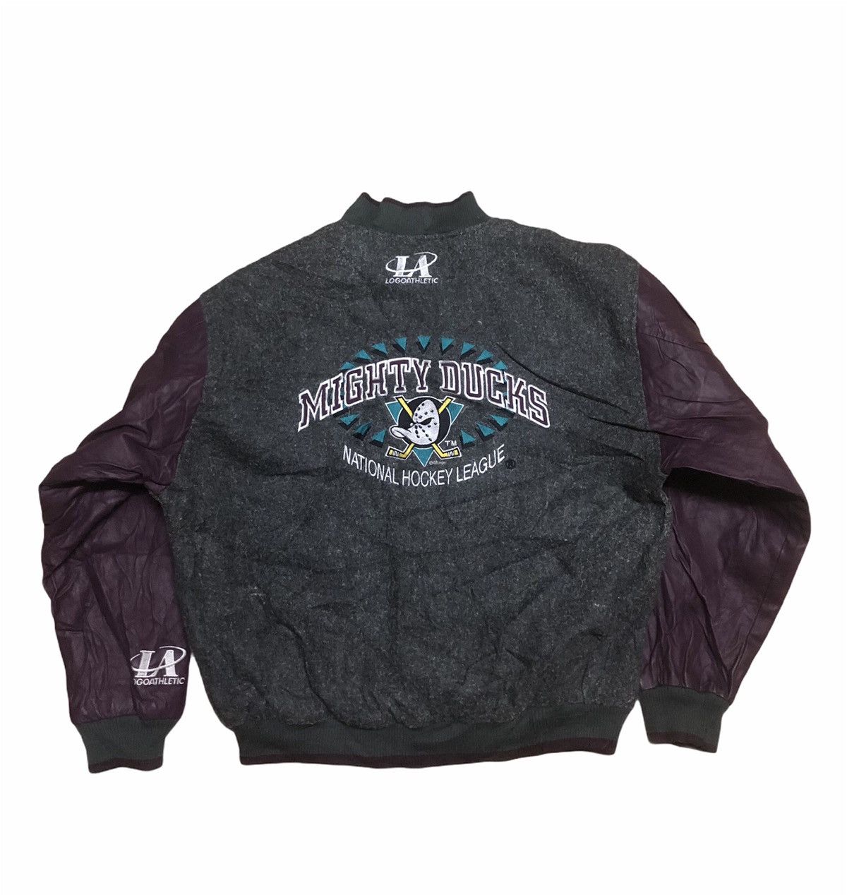 NHL 🔥NEED GONE❌Varsity Mighty Ducks NHL Team 1990 Size US L / EU 52-54 / 3 - 1 Thumbnail
