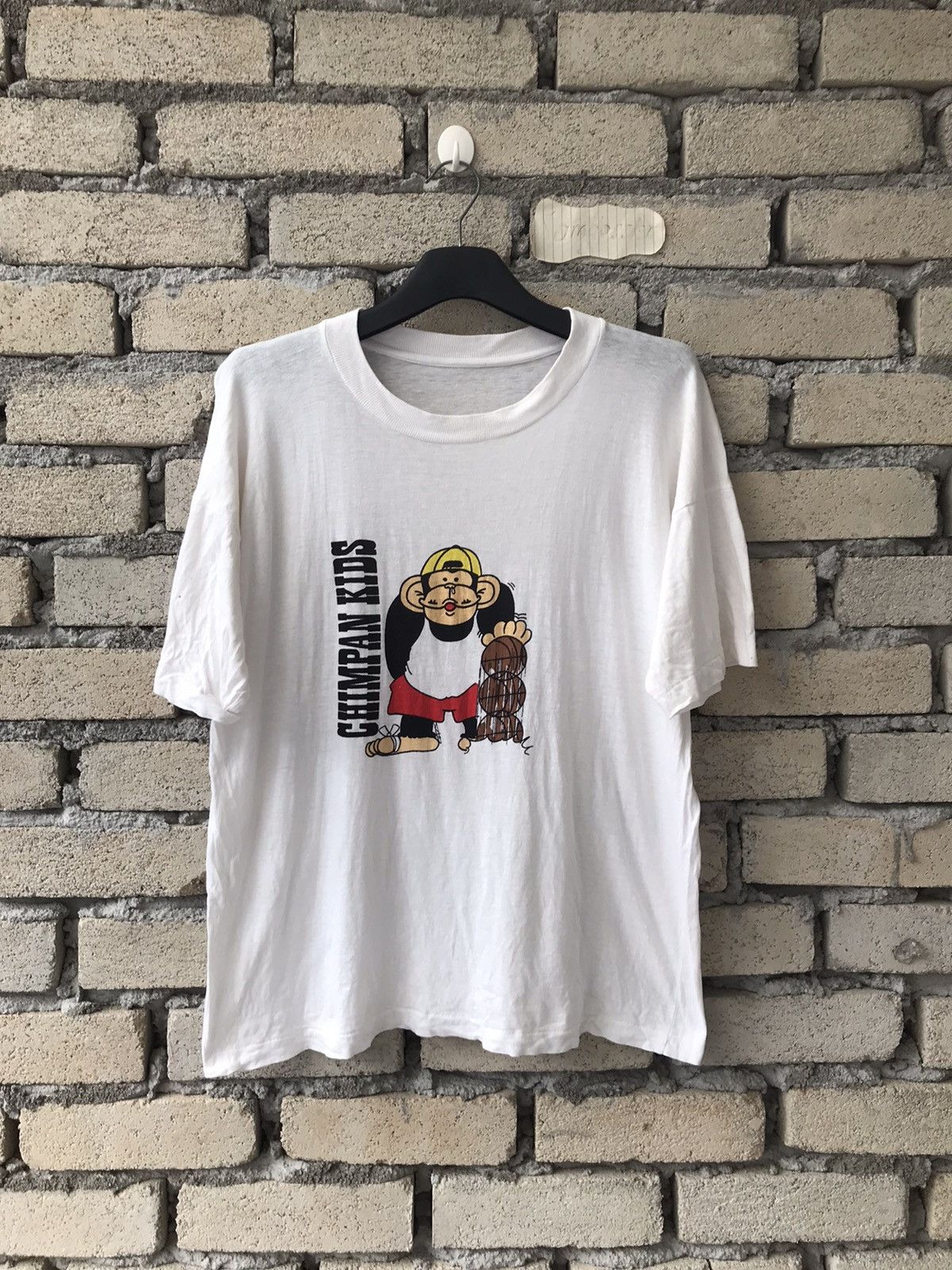 Vintage Vintage Tee Chimpanzee Chimpan Kids Size US S / EU 44-46 / 1 - 1 Thumbnail