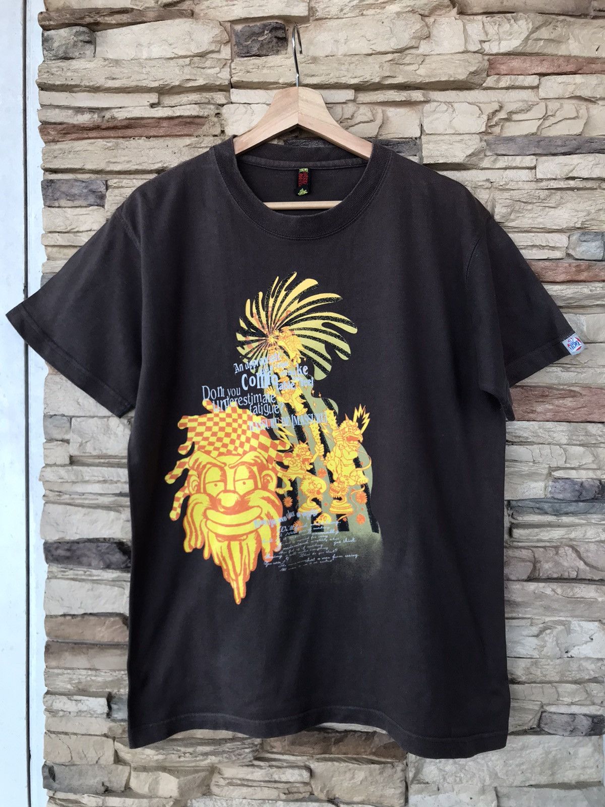 image of Rare Hassuru De Massuru Tshirt in Brown, Men's (Size Medium)