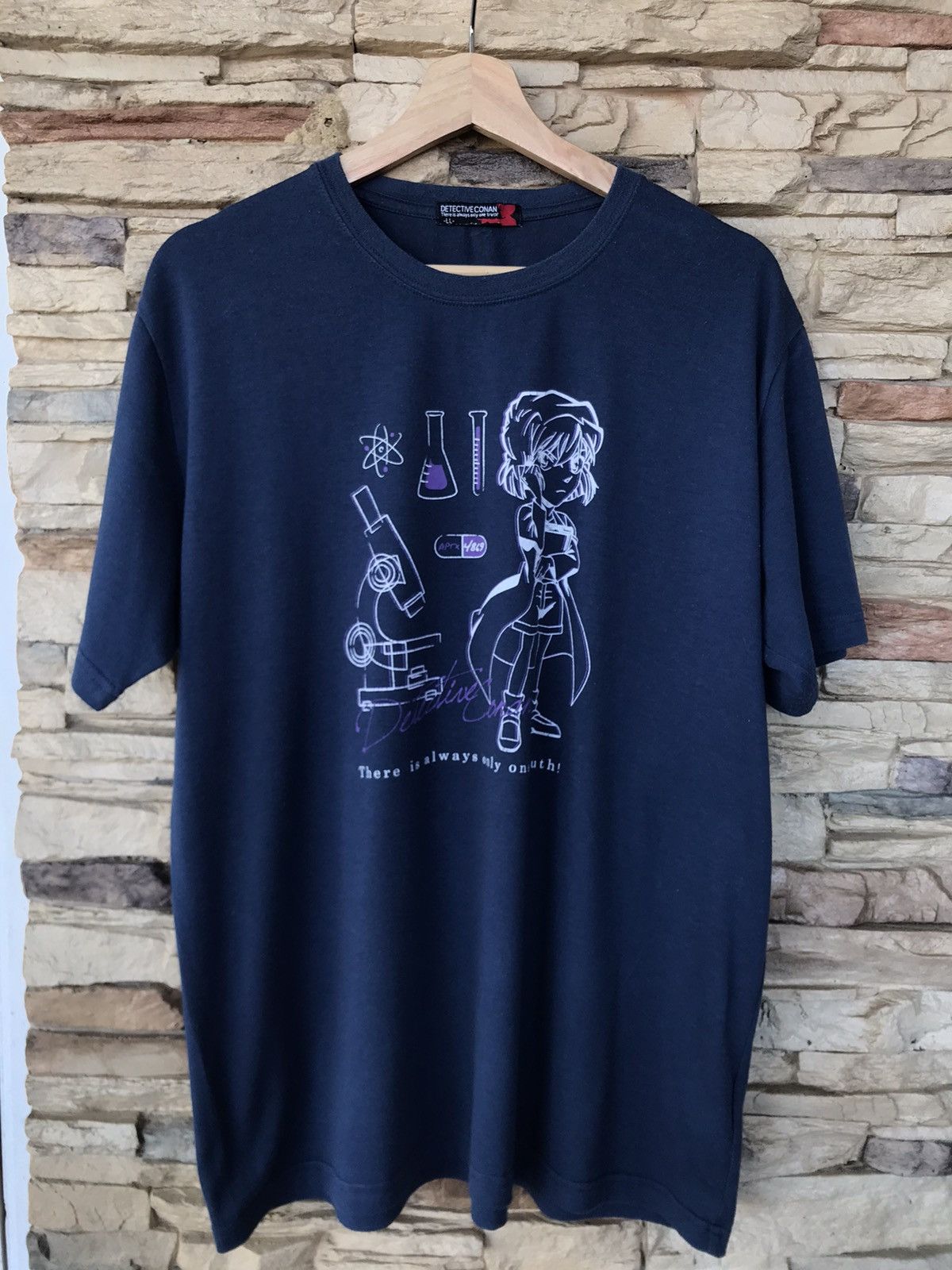 image of Movie x Vintage VTG Detective Conan Aptx 4869 Tee in Blue, Men's (Size Large)