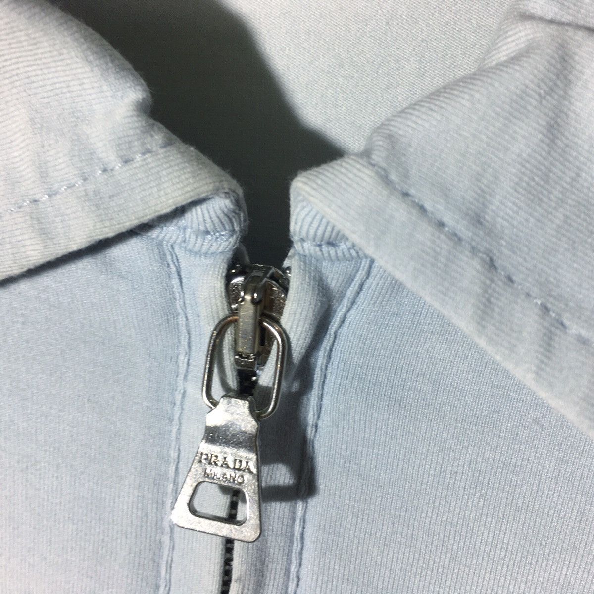 Prada Vintage Prada Italy Fashion Designer Polos Quarter Zip L sz Size US L / EU 52-54 / 3 - 4 Thumbnail