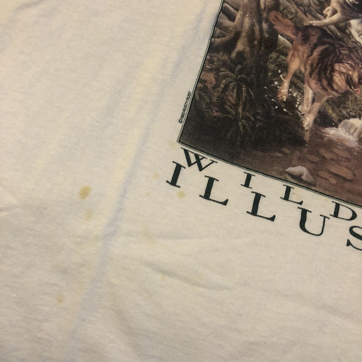 Vintage Vintage 1993 Wildlife Illusions tee Size US XL / EU 56 / 4 - 4 Thumbnail