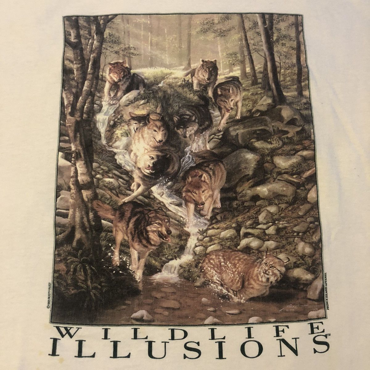 Vintage Vintage 1993 Wildlife Illusions tee Size US XL / EU 56 / 4 - 2 Thumbnail