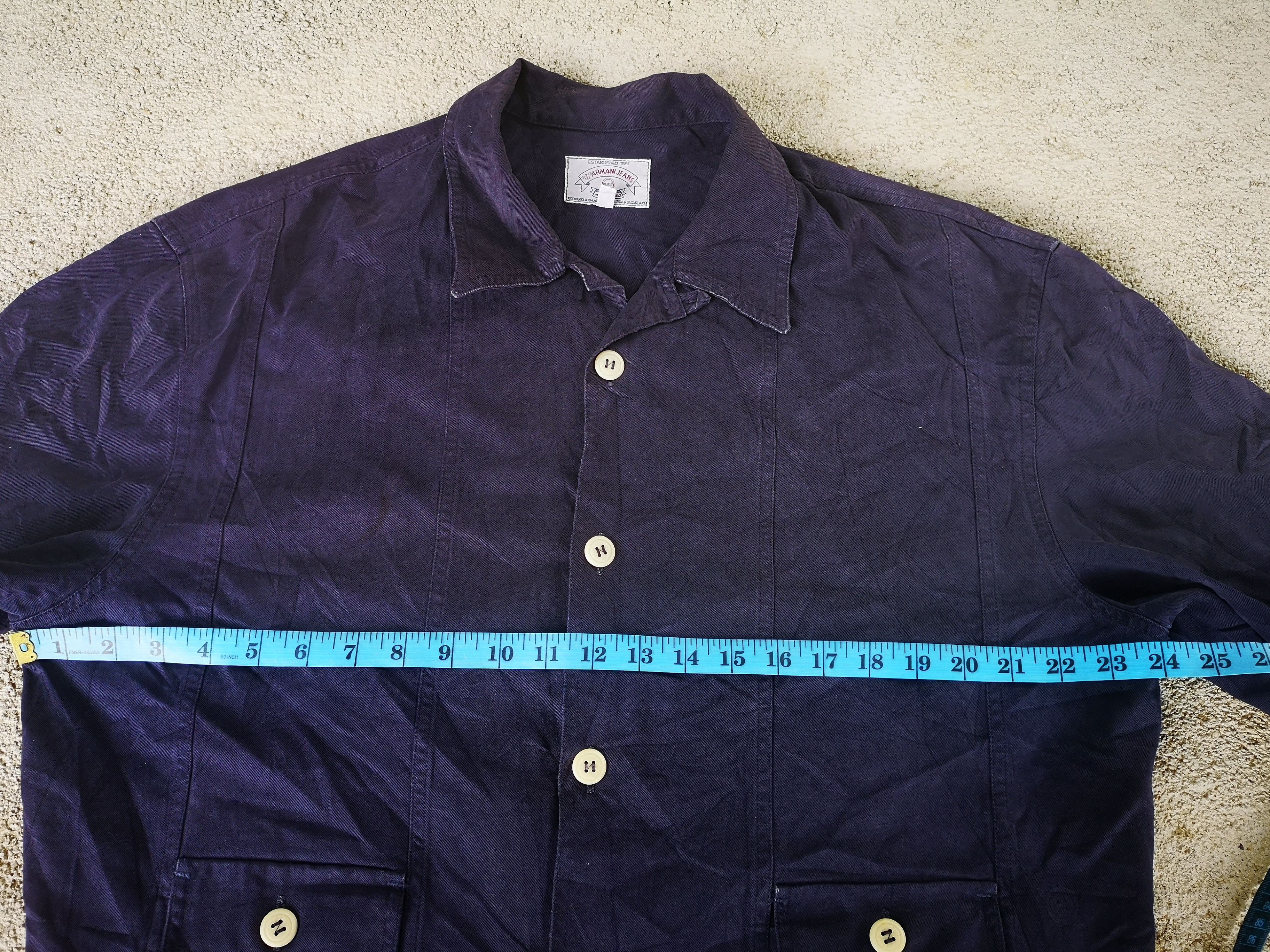 Armani × Vintage Vintage Armani Button Jacket Size L / US 10 / IT 46 - 12 Thumbnail