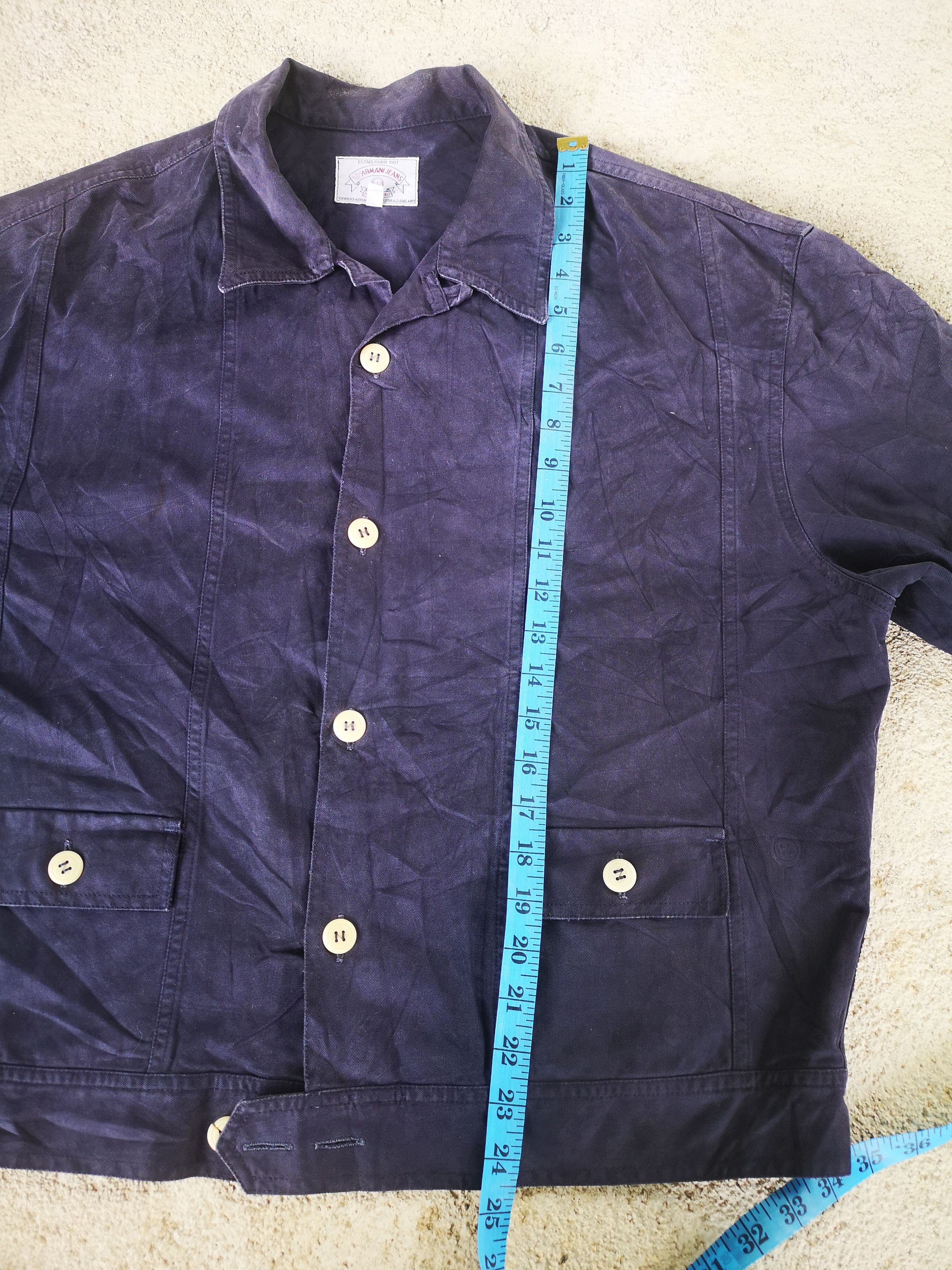 Armani × Vintage Vintage Armani Button Jacket Size L / US 10 / IT 46 - 13 Thumbnail