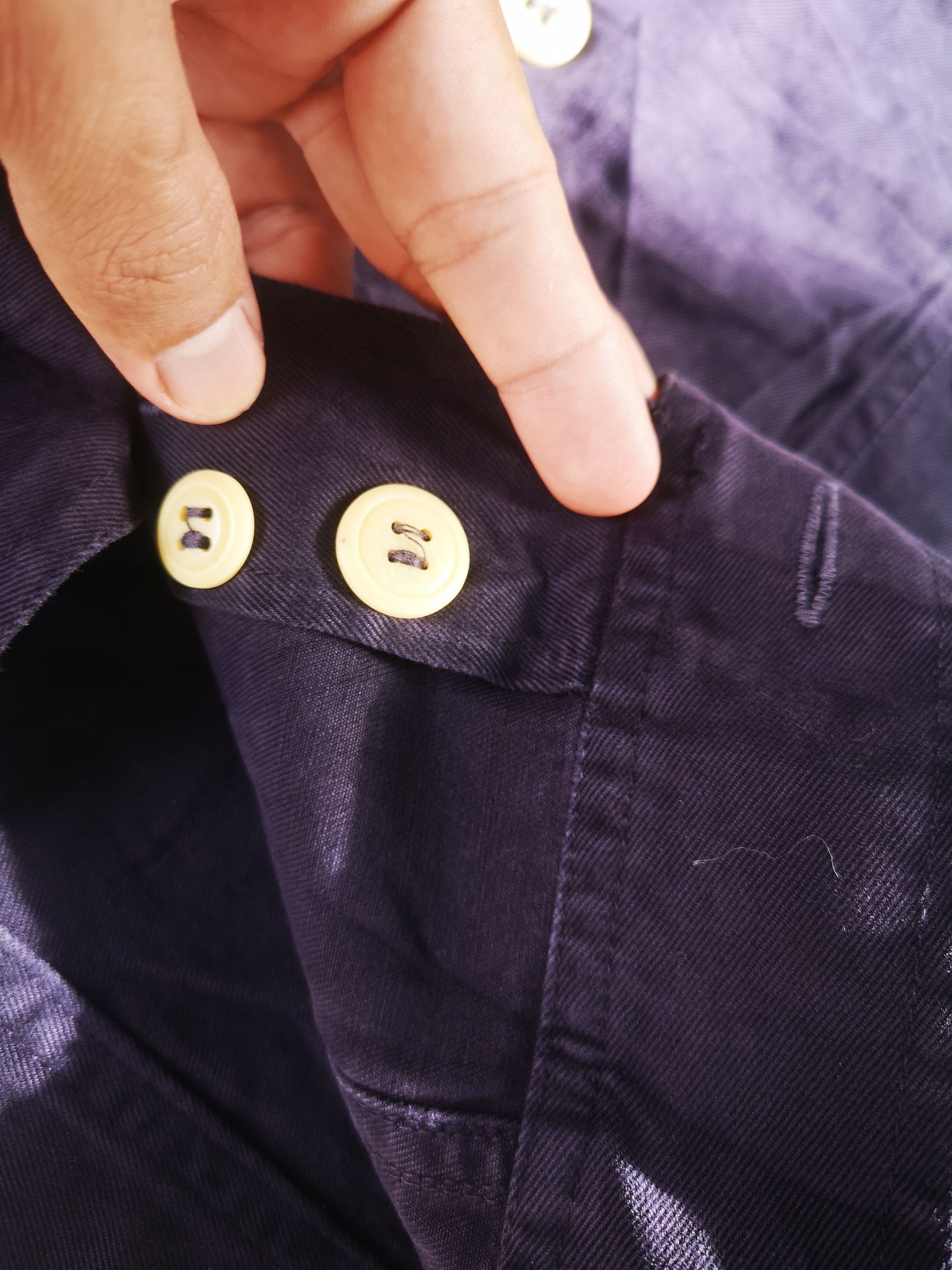 Armani × Vintage Vintage Armani Button Jacket Size L / US 10 / IT 46 - 7 Thumbnail
