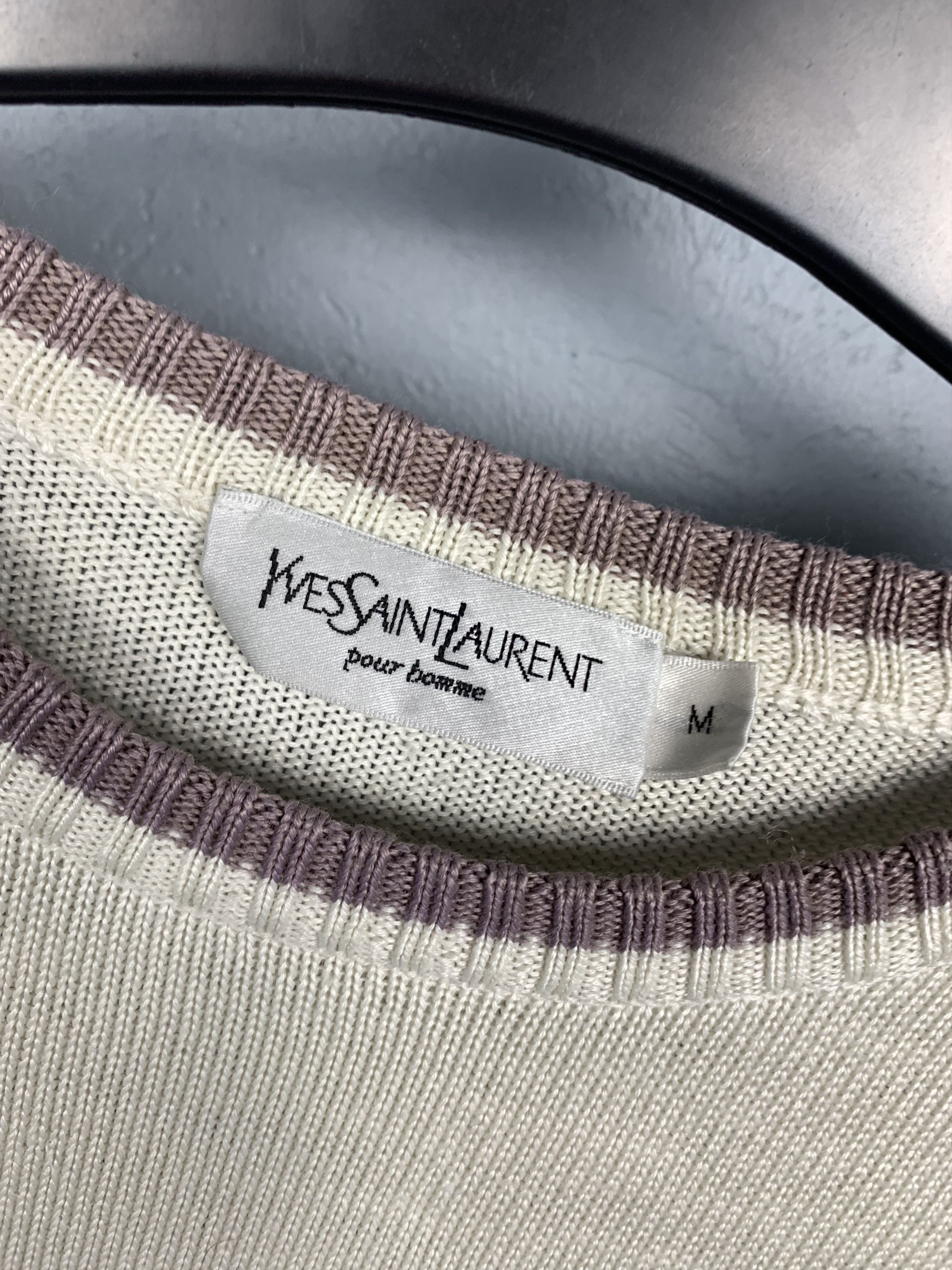Yves Saint Laurent Yves Saint Laurent YSL Vintage Mens Knit Sweater Size US M / EU 48-50 / 2 - 3 Thumbnail