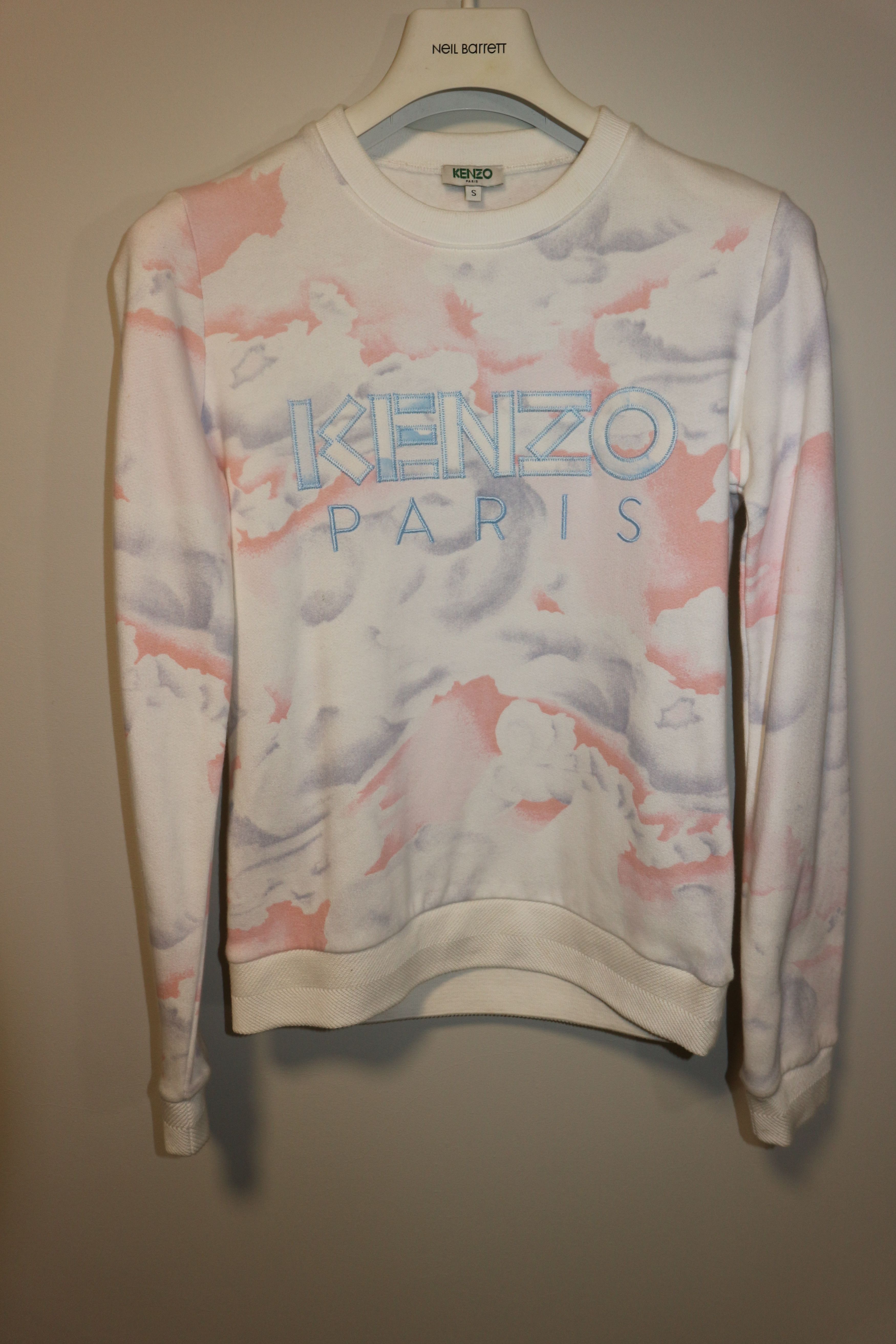 Kenzo Embroidered logo clouds weatshirt Size US S / EU 44-46 / 1 - 3 Thumbnail