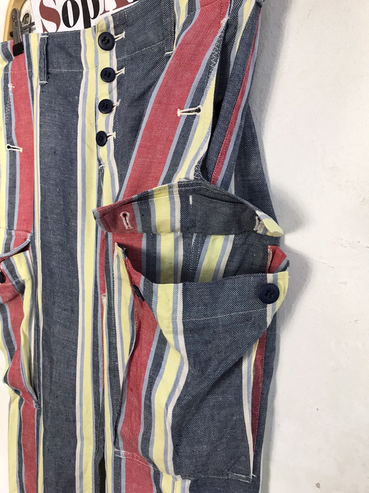 Polo Ralph Lauren × Ralph Lauren Vintage Ralph Lauren Cargo Pants Pocket Multicolour Design Size US 29 - 5 Thumbnail