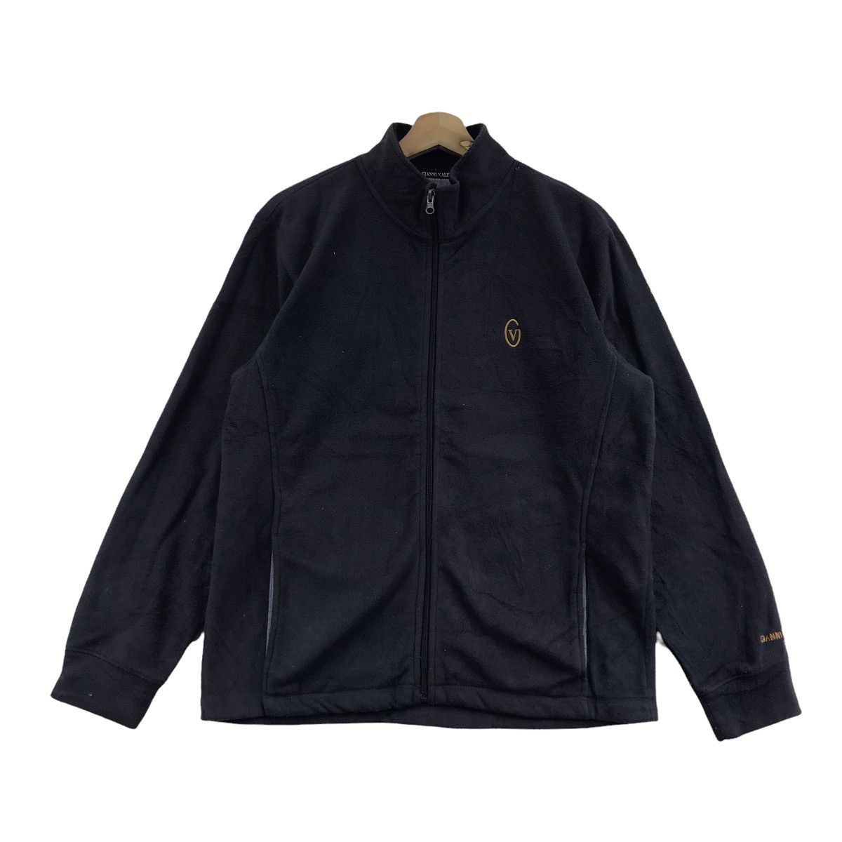 Vintage GIANNI VALENTINO PARIS ItalianDesignerFleeceZipperSweatshirt Size US L / EU 52-54 / 3 - 1 Thumbnail