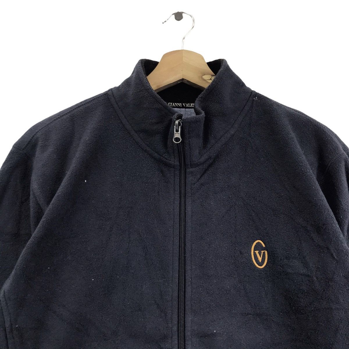 Vintage GIANNI VALENTINO PARIS ItalianDesignerFleeceZipperSweatshirt Size US L / EU 52-54 / 3 - 2 Thumbnail