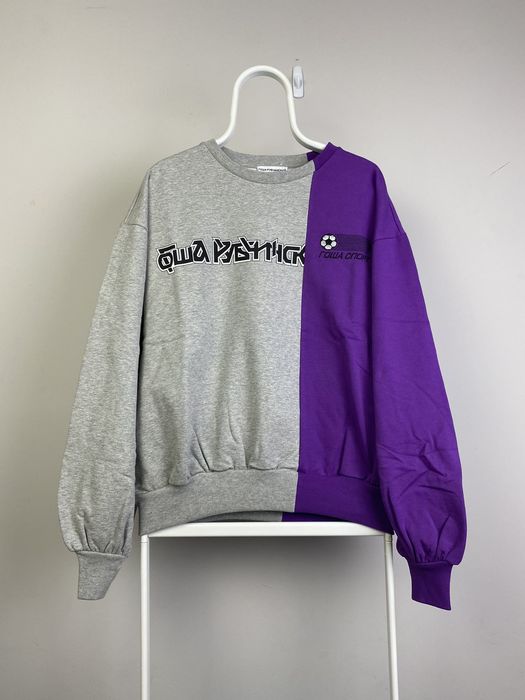 Gosha Rubchinskiy Gosha DSM Combo Split Crewneck Gray Purple