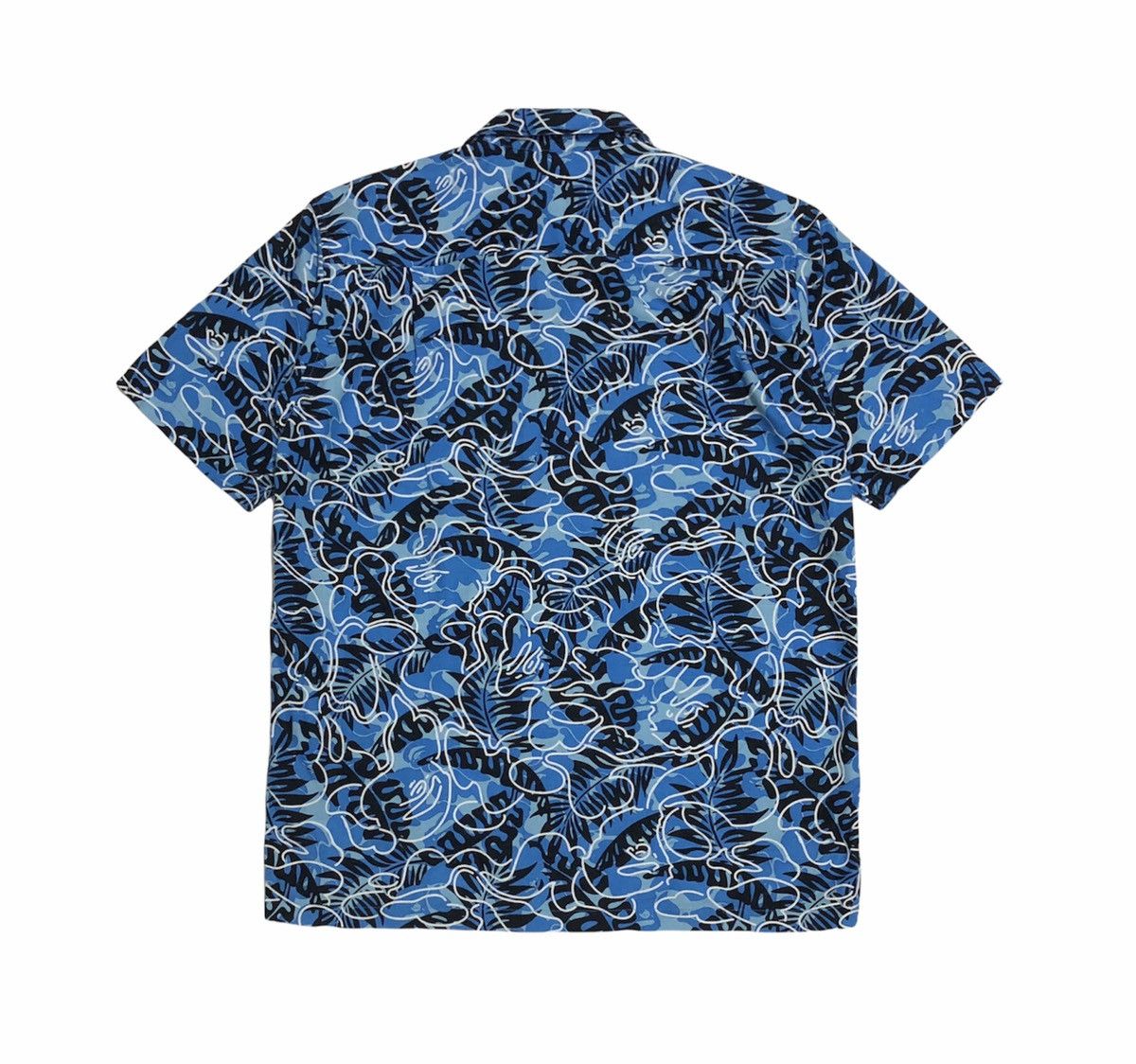Bape Tropical Camo Button Up S/S Shirt (2016) Size US M / EU 48-50 / 2 - 9 Thumbnail
