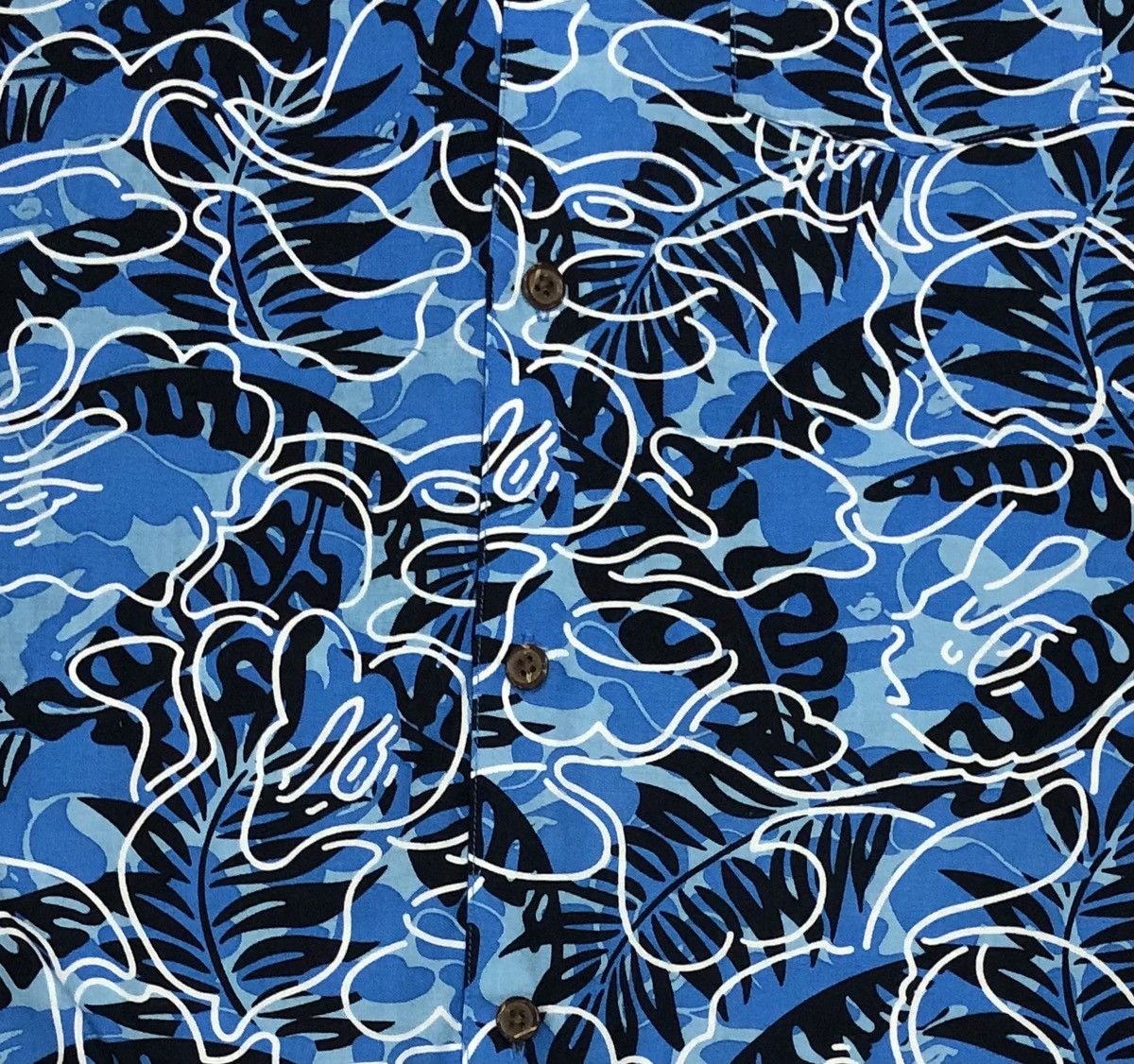 Bape Tropical Camo Button Up S/S Shirt (2016) Size US M / EU 48-50 / 2 - 4 Thumbnail