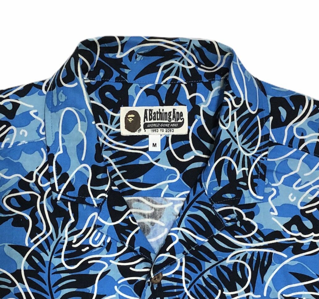 Bape Tropical Camo Button Up S/S Shirt (2016) Size US M / EU 48-50 / 2 - 5 Thumbnail