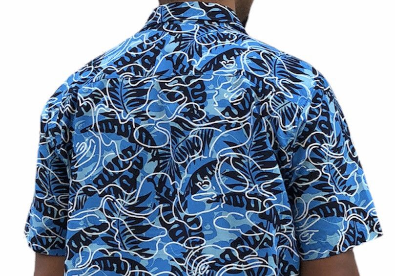 Bape Tropical Camo Button Up S/S Shirt (2016) Size US M / EU 48-50 / 2 - 22 Thumbnail