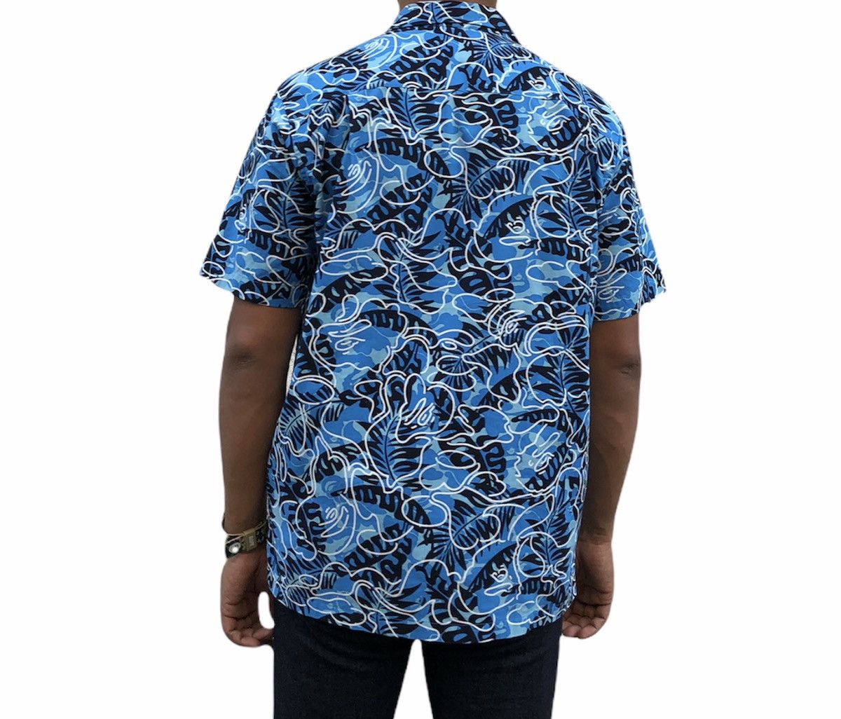 Bape Tropical Camo Button Up S/S Shirt (2016) Size US M / EU 48-50 / 2 - 21 Thumbnail