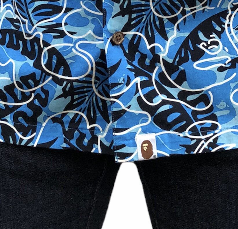 Bape Tropical Camo Button Up S/S Shirt (2016) Size US M / EU 48-50 / 2 - 23 Thumbnail