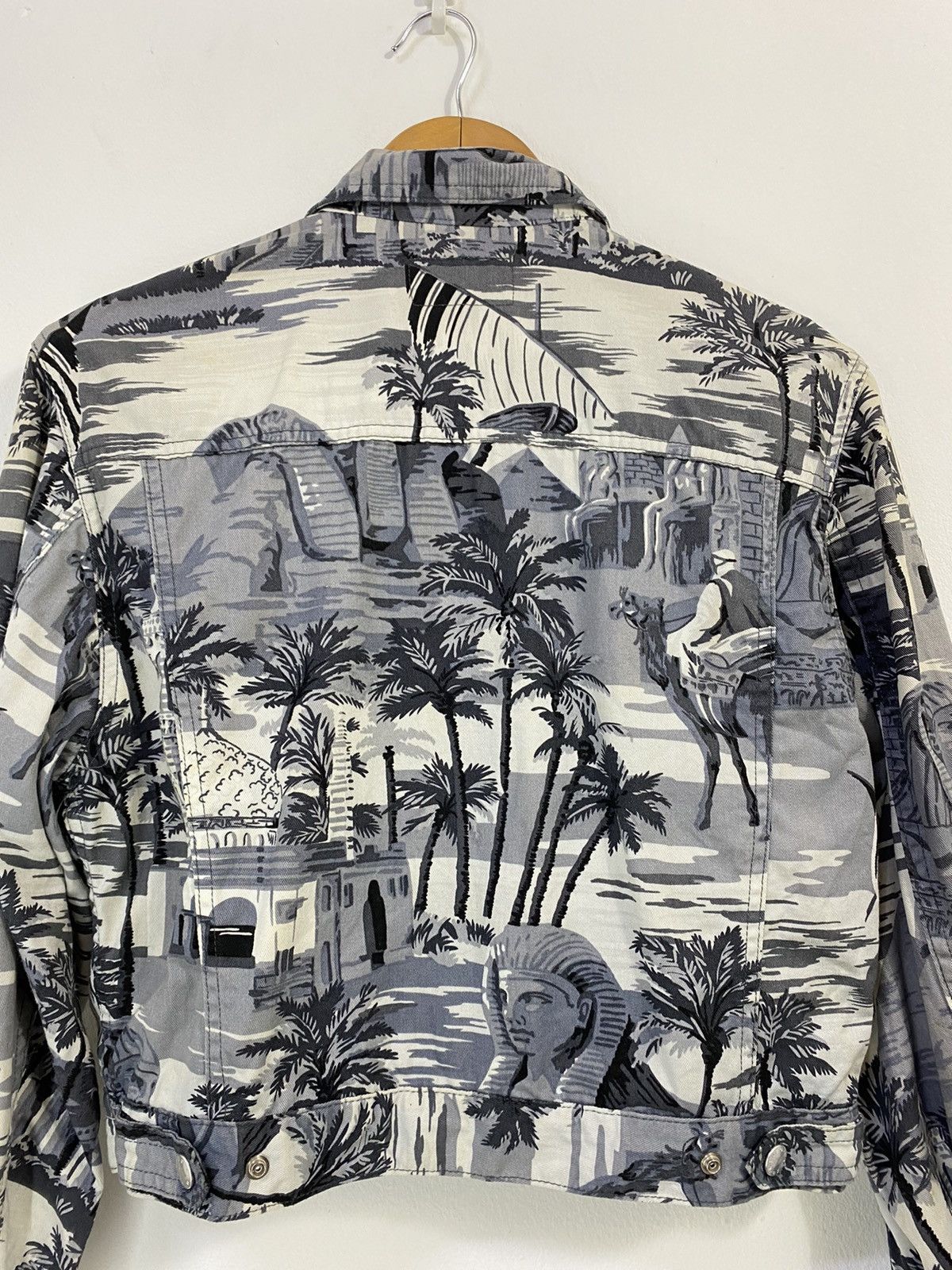 Kenzo Kenzo Cropped Jacket Sphinx Egypt Iconic FullPrint Design Size US M / EU 48-50 / 2 - 3 Thumbnail