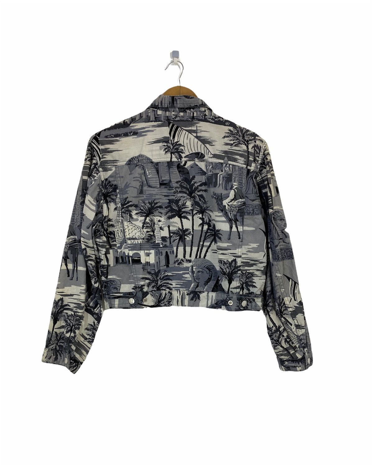 Kenzo Kenzo Cropped Jacket Sphinx Egypt Iconic FullPrint Design Size US M / EU 48-50 / 2 - 2 Thumbnail