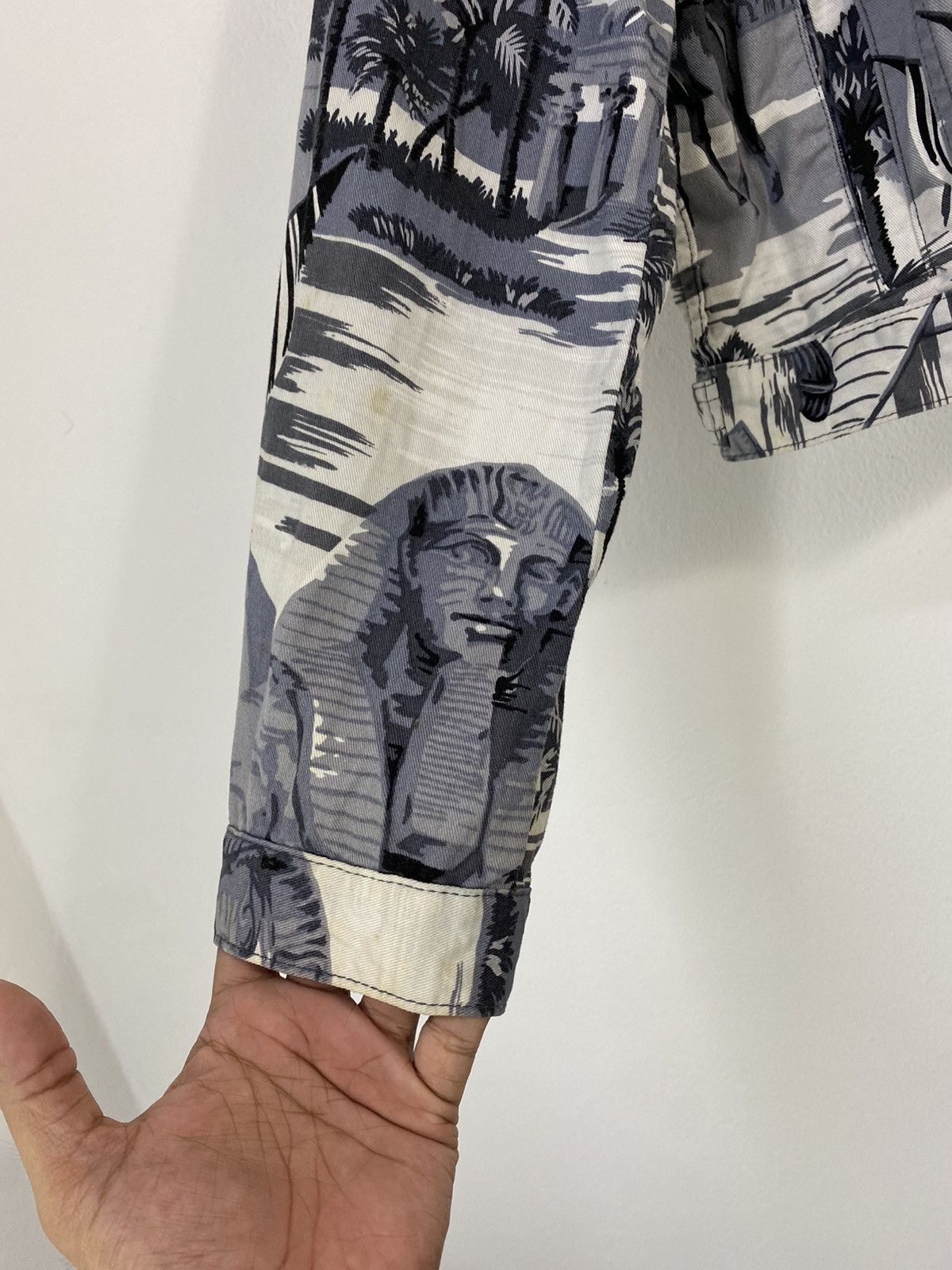 Kenzo Kenzo Cropped Jacket Sphinx Egypt Iconic FullPrint Design Size US M / EU 48-50 / 2 - 7 Thumbnail