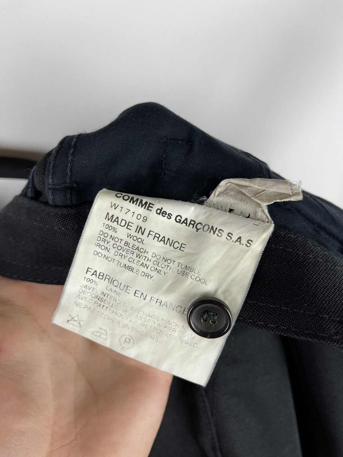 Comme des Garcons Comme des Garçons vintage archive wool classic pants Size US 33 - 14 Thumbnail