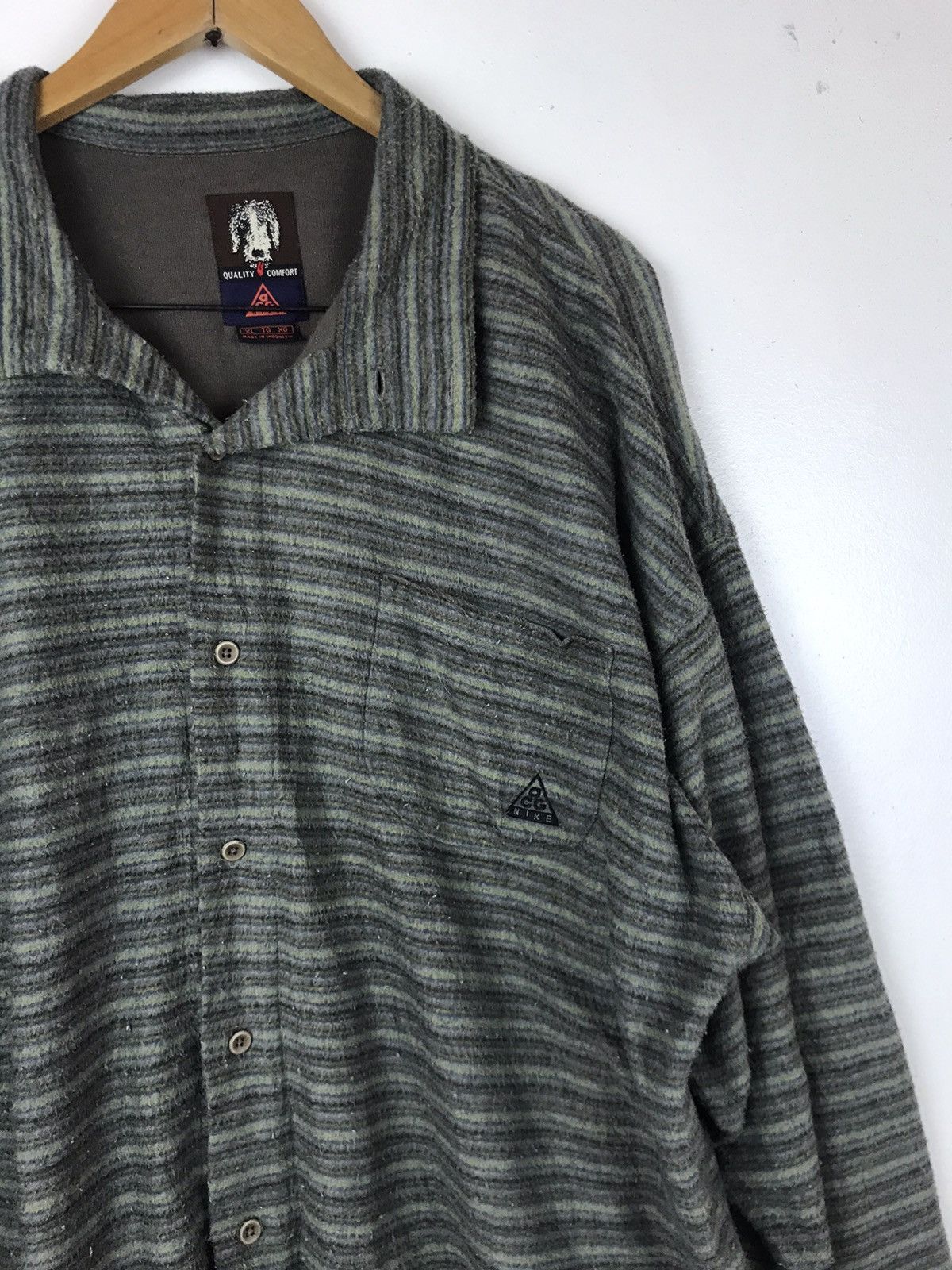 Nike Vintage Nike ACG Fleece Oversized Shirt Size US XL / EU 56 / 4 - 3 Thumbnail