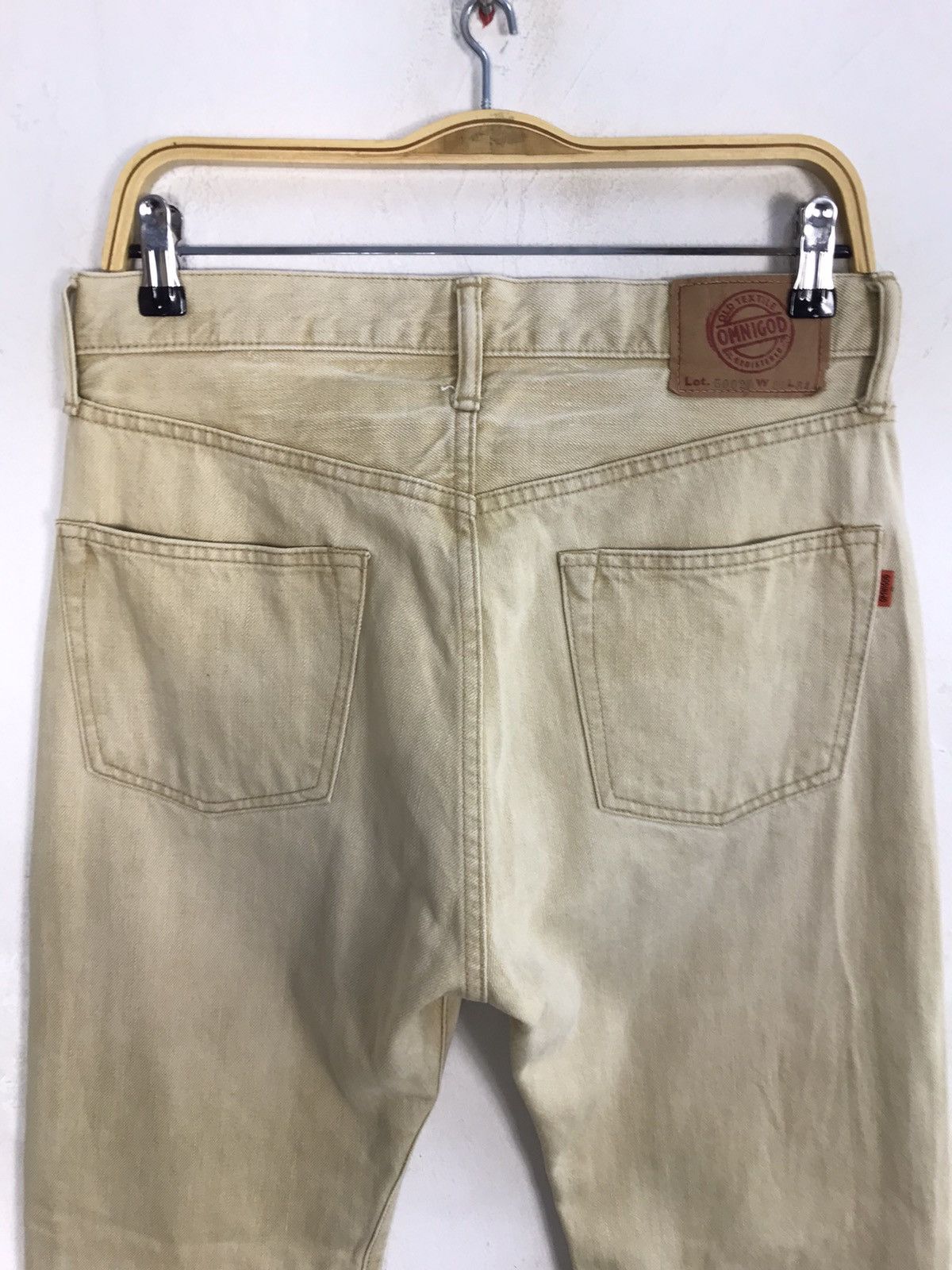 Japanese Brand × OMNIGOD × Vintage Vintage Omnigod Jeans Colour Cream Style Size US 30 / EU 46 - 10 Thumbnail