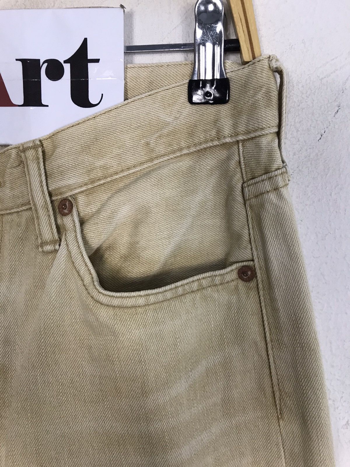 Japanese Brand × OMNIGOD × Vintage Vintage Omnigod Jeans Colour Cream Style Size US 30 / EU 46 - 5 Thumbnail