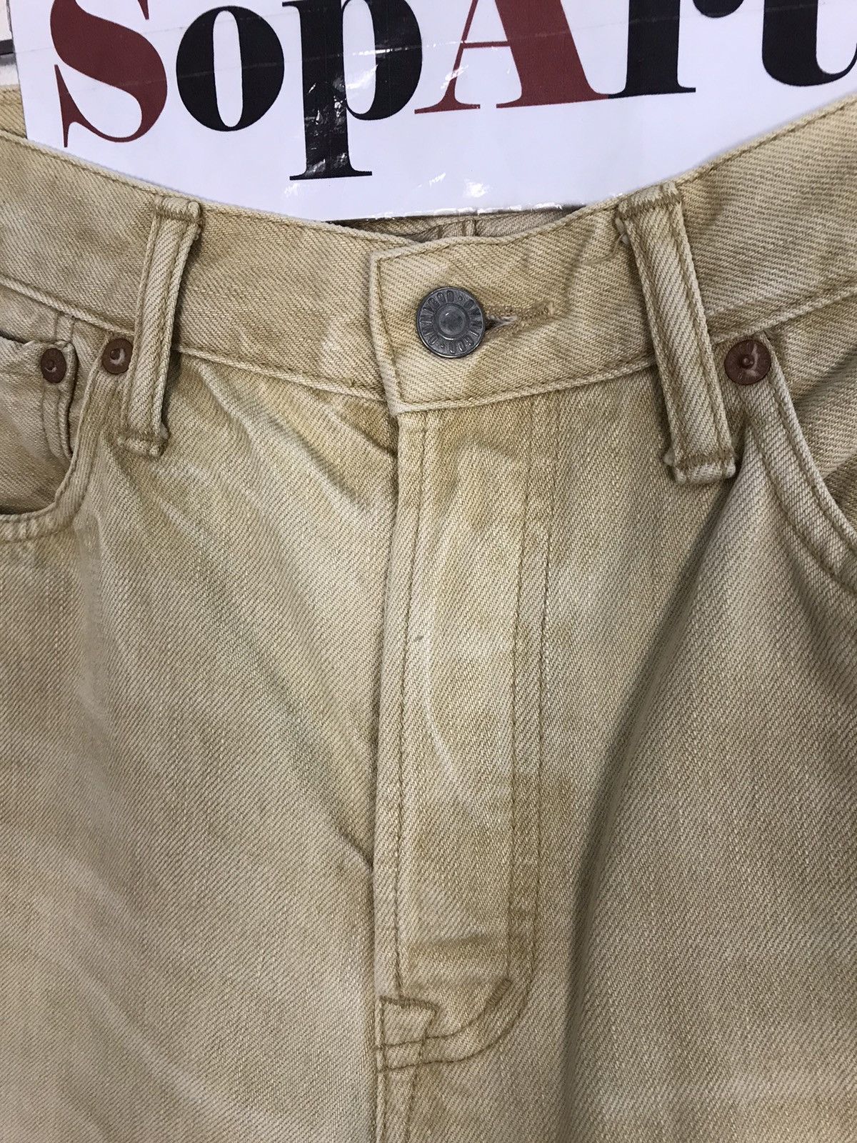 Japanese Brand × OMNIGOD × Vintage Vintage Omnigod Jeans Colour Cream Style Size US 30 / EU 46 - 6 Thumbnail