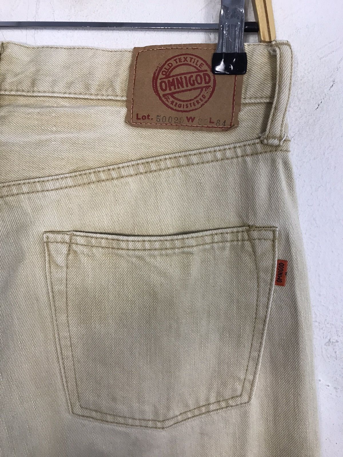 Japanese Brand × OMNIGOD × Vintage Vintage Omnigod Jeans Colour Cream Style Size US 30 / EU 46 - 11 Thumbnail