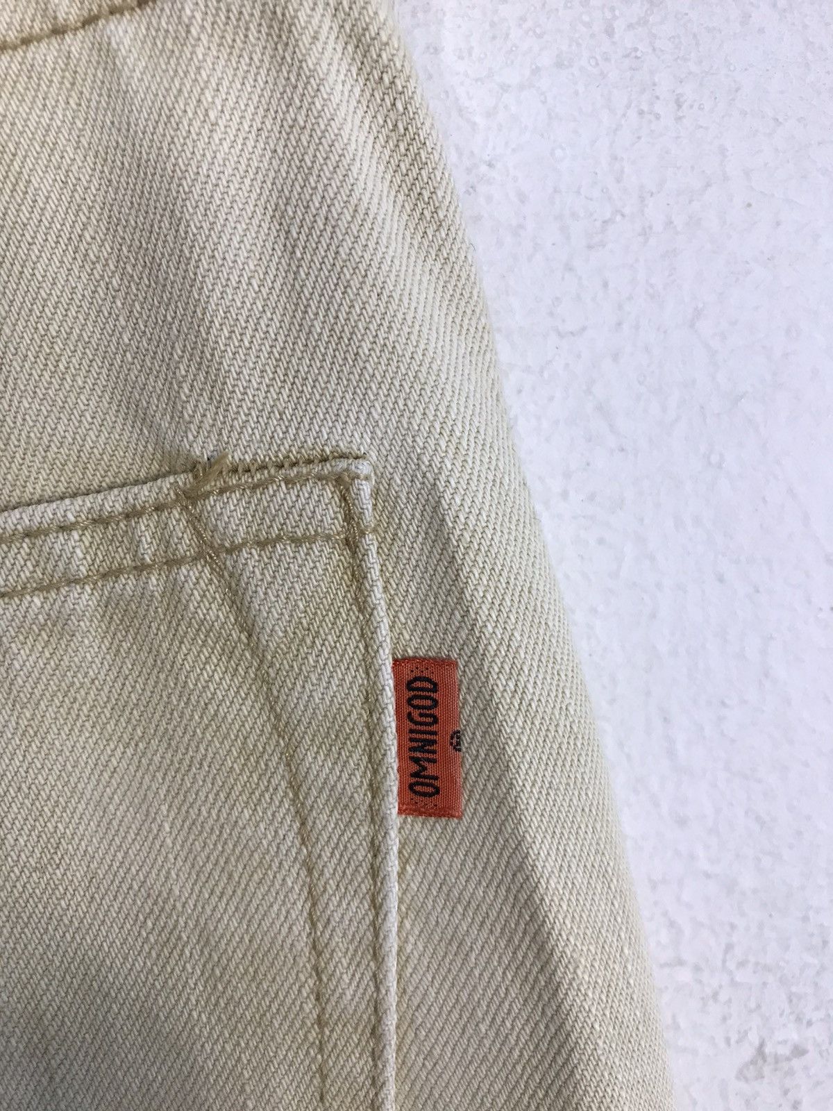 Japanese Brand × OMNIGOD × Vintage Vintage Omnigod Jeans Colour Cream Style Size US 30 / EU 46 - 13 Thumbnail