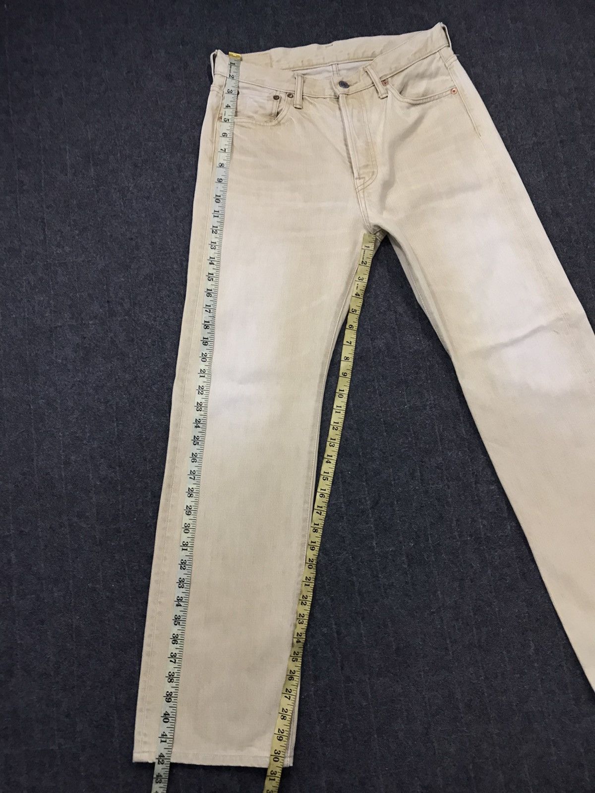 Japanese Brand × OMNIGOD × Vintage Vintage Omnigod Jeans Colour Cream Style Size US 30 / EU 46 - 19 Thumbnail