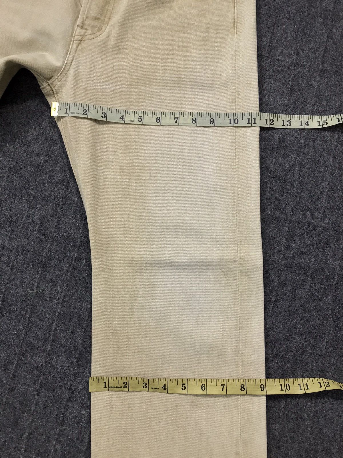 Japanese Brand × OMNIGOD × Vintage Vintage Omnigod Jeans Colour Cream Style Size US 30 / EU 46 - 18 Thumbnail