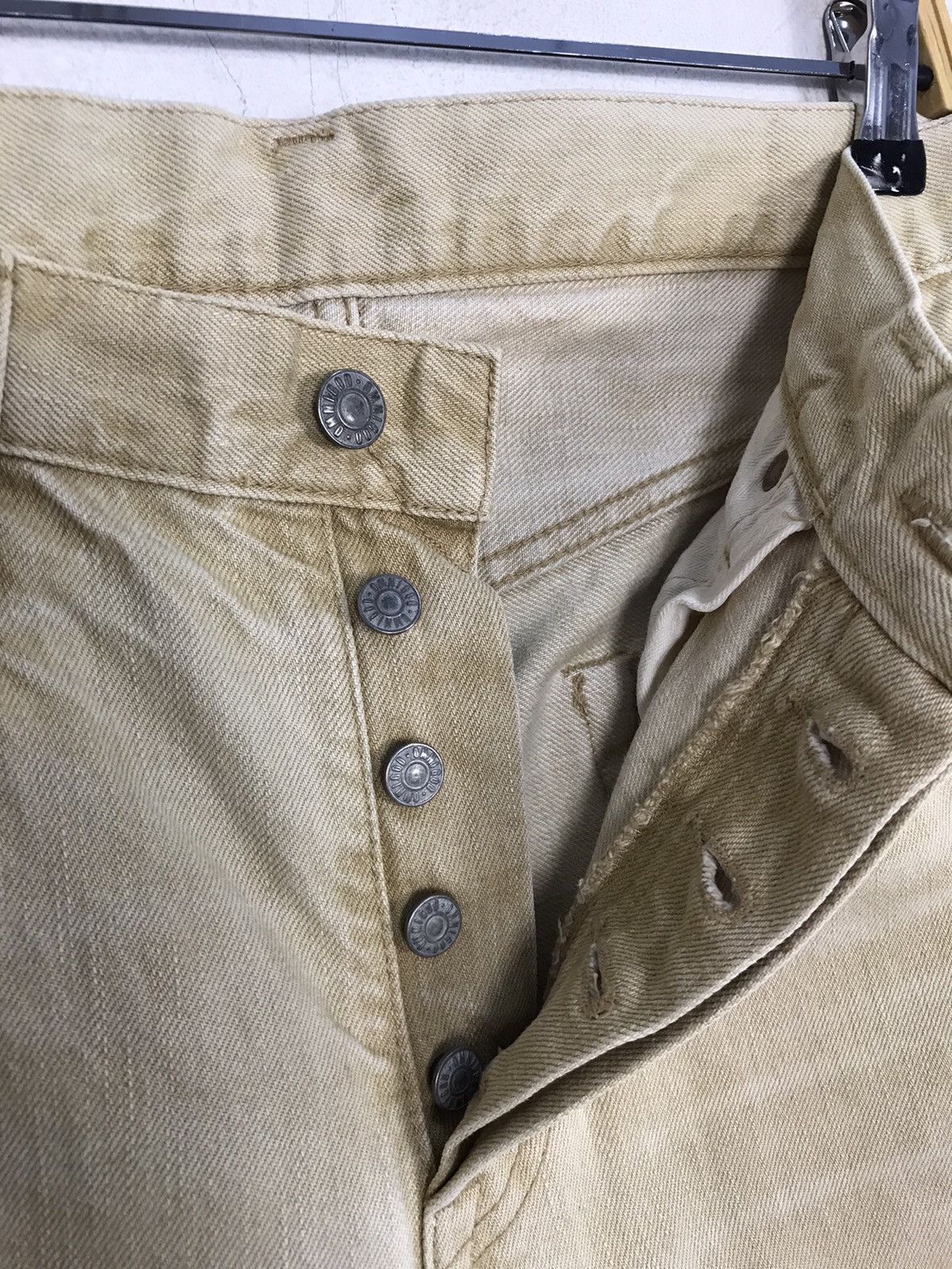Japanese Brand × OMNIGOD × Vintage Vintage Omnigod Jeans Colour Cream Style Size US 30 / EU 46 - 9 Thumbnail