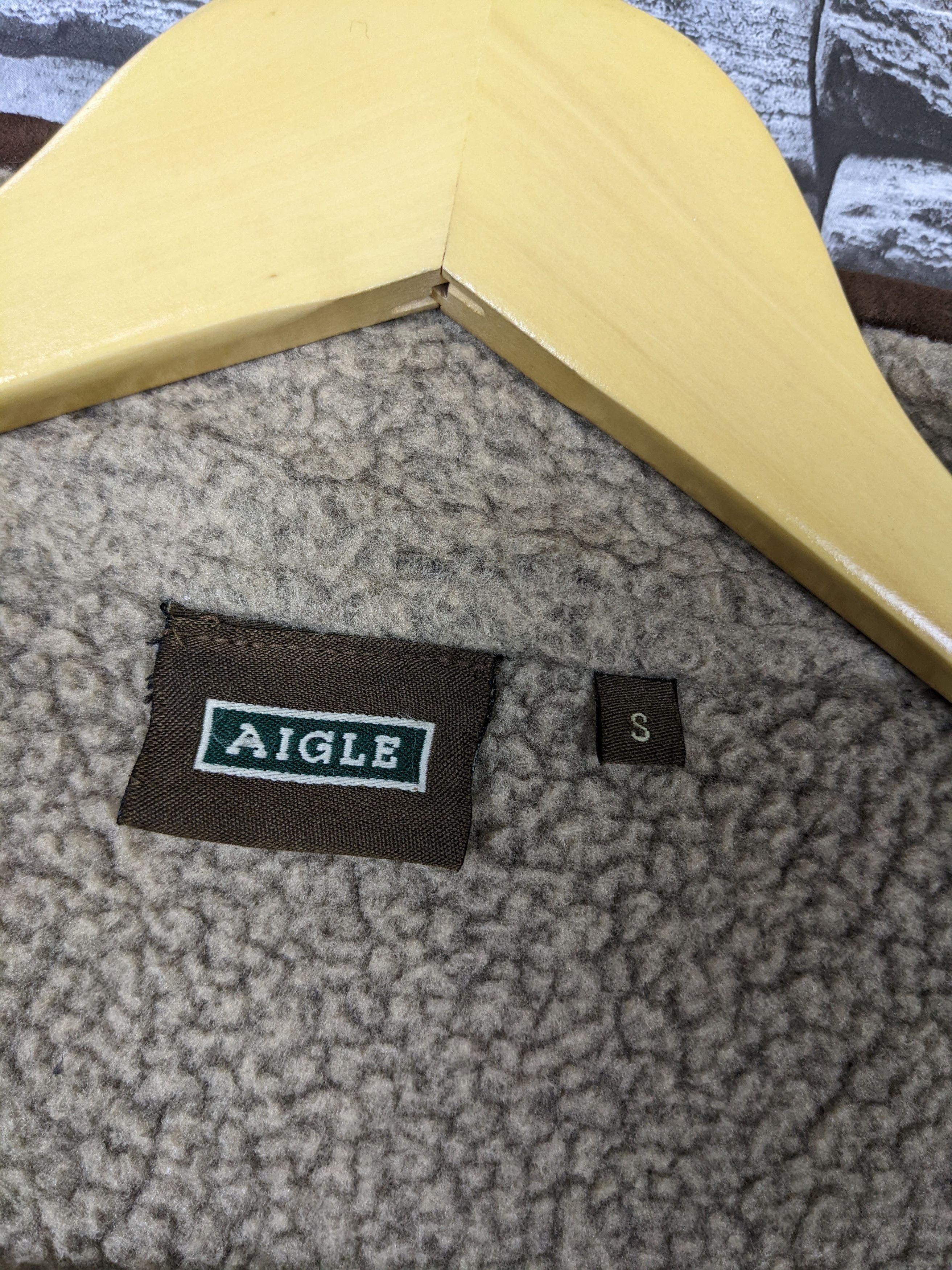 Aigle Vintage Aigle Plain Fleece Zipper Jacket Sweater Parka Size US S / EU 44-46 / 1 - 9 Thumbnail