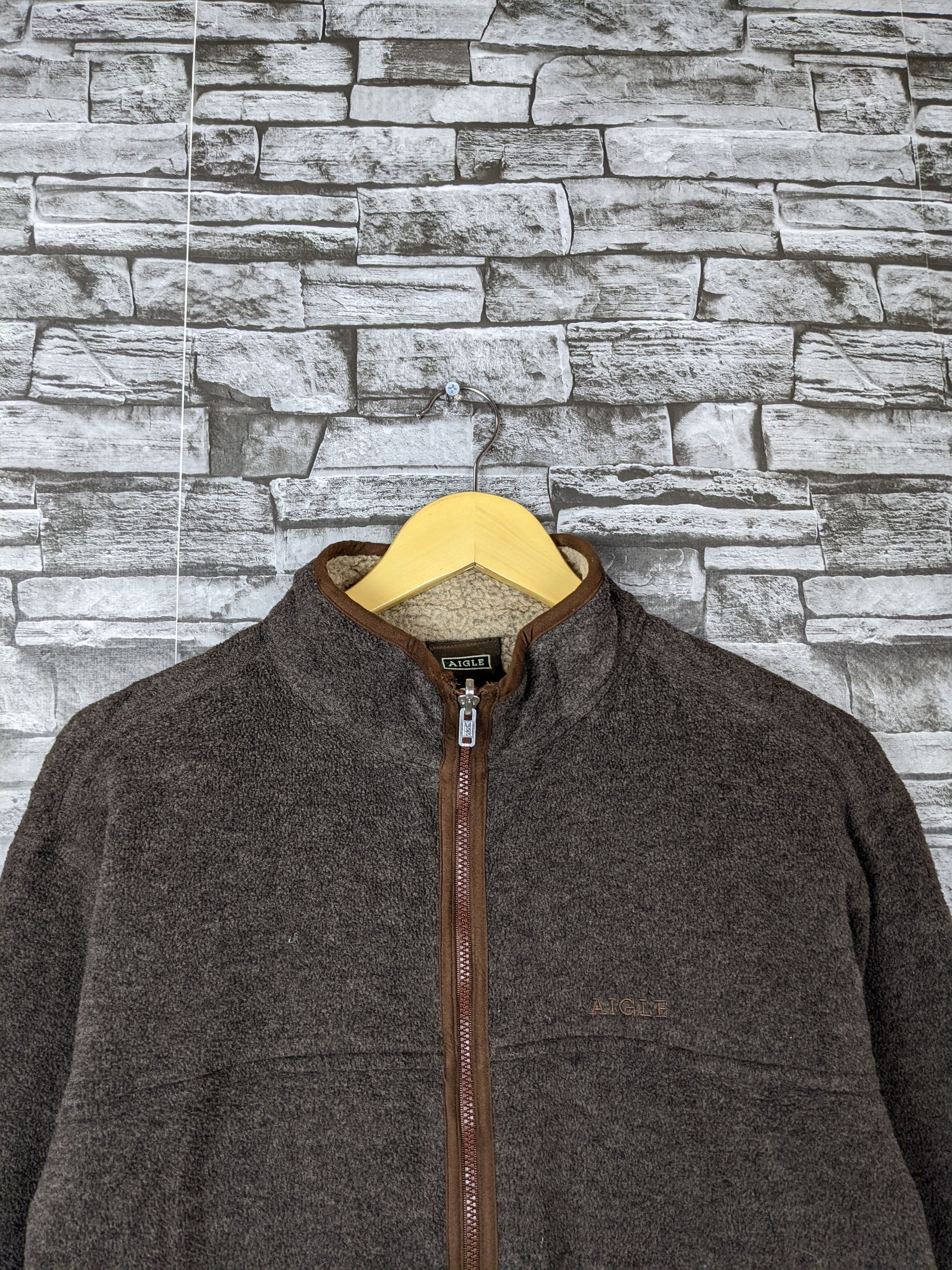 Aigle Vintage Aigle Plain Fleece Zipper Jacket Sweater Parka Size US S / EU 44-46 / 1 - 4 Thumbnail