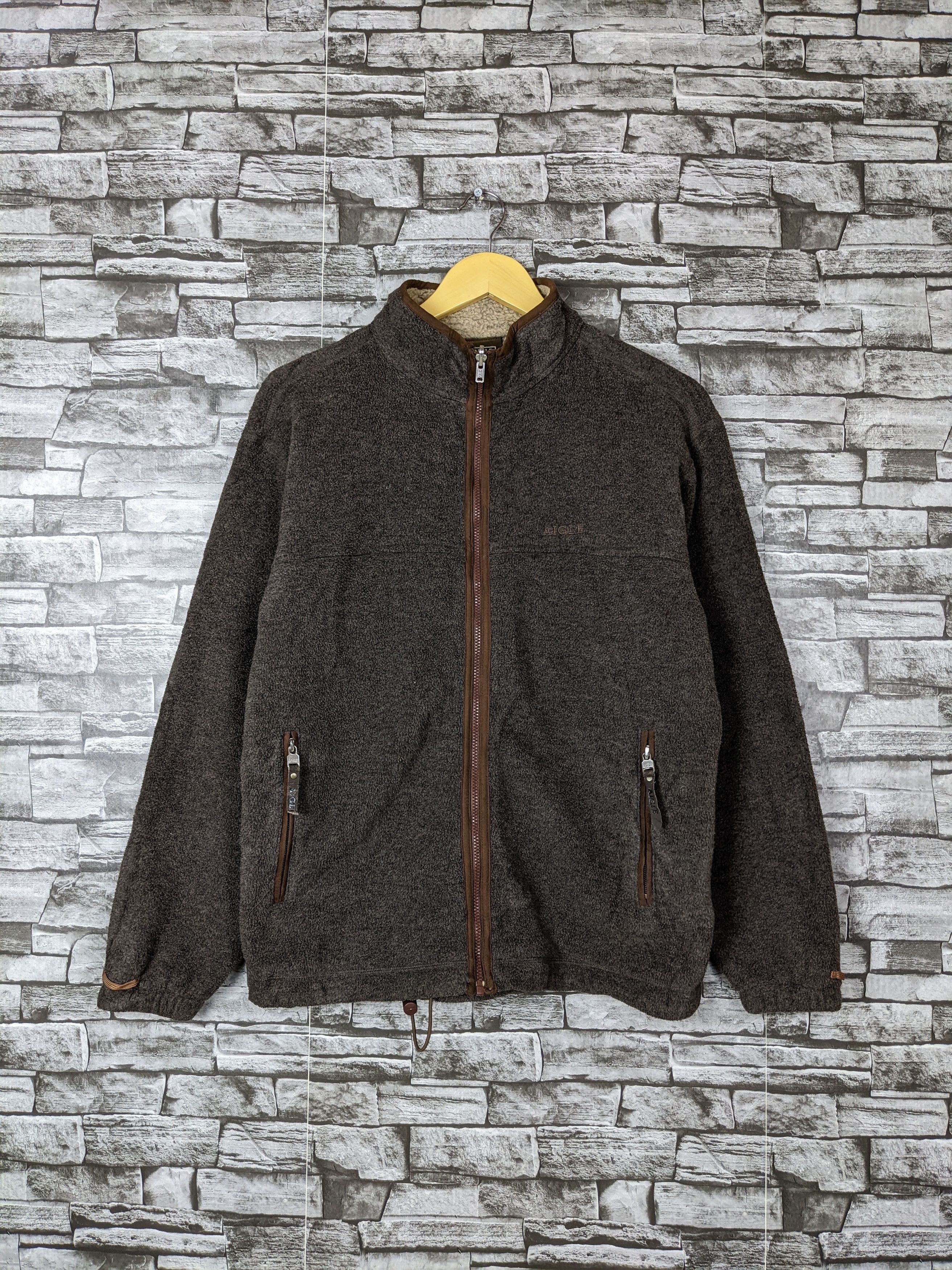 Aigle Vintage Aigle Plain Fleece Zipper Jacket Sweater Parka Size US S / EU 44-46 / 1 - 2 Thumbnail