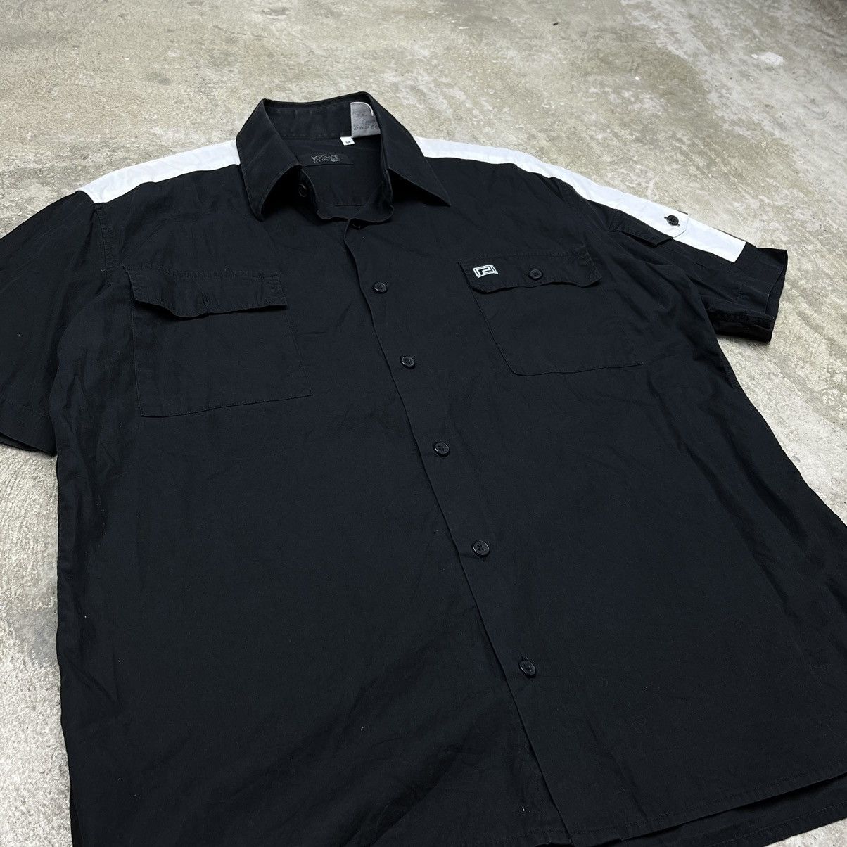 Versace VERSACE MULTIPOCKET WITH BIGLOGO ARCHIVE 1990s SHIRT - № 592 Size US M / EU 48-50 / 2 - 7 Thumbnail