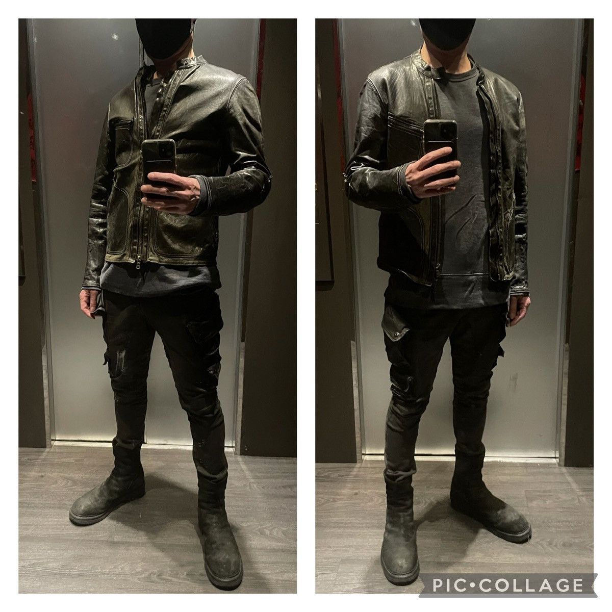 Isamu Katayama Backlash Distressed cow leather coat Size US M / EU 48-50 / 2 - 14 Thumbnail