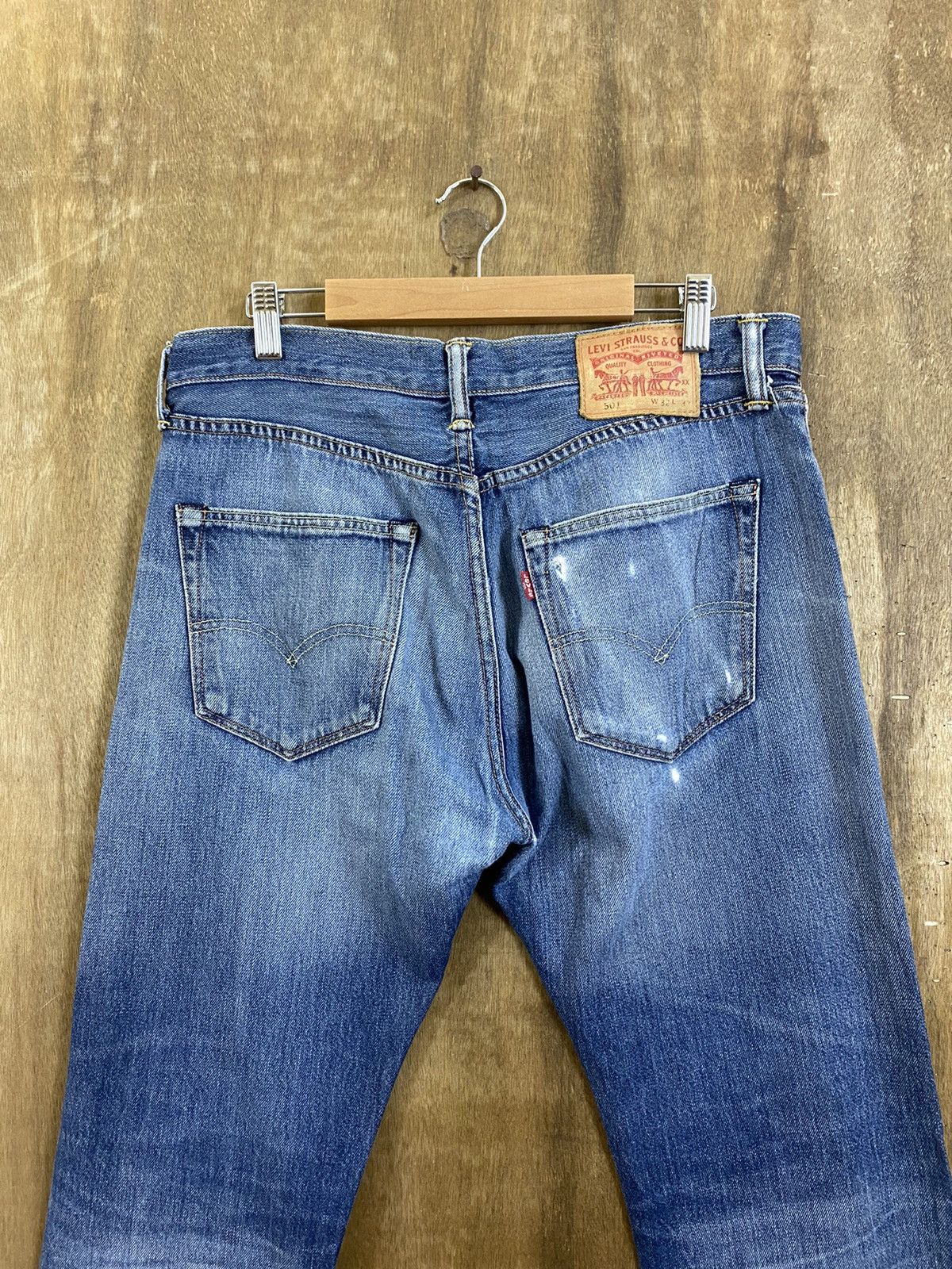 Levi's DLS 501 Levi’s Blue distressed Denim Pants #BB542 Size US 32 / EU 48 - 8 Thumbnail