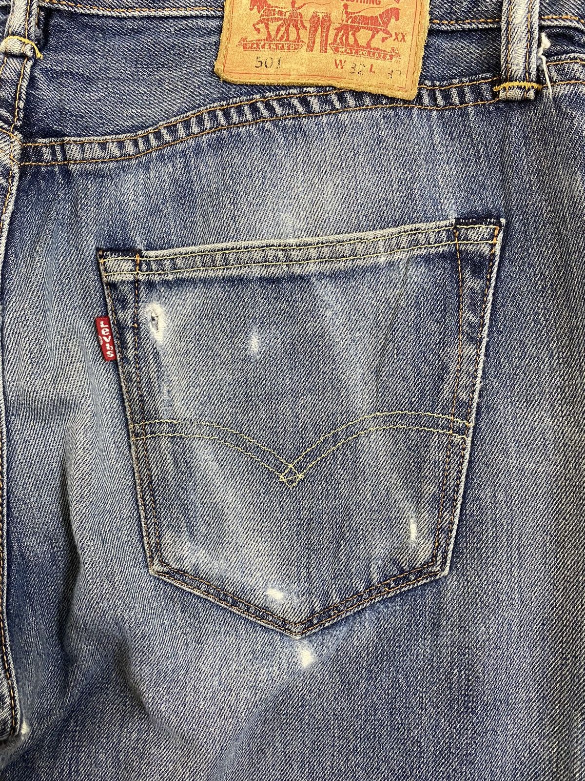 Levi's DLS 501 Levi’s Blue distressed Denim Pants #BB542 Size US 32 / EU 48 - 11 Thumbnail