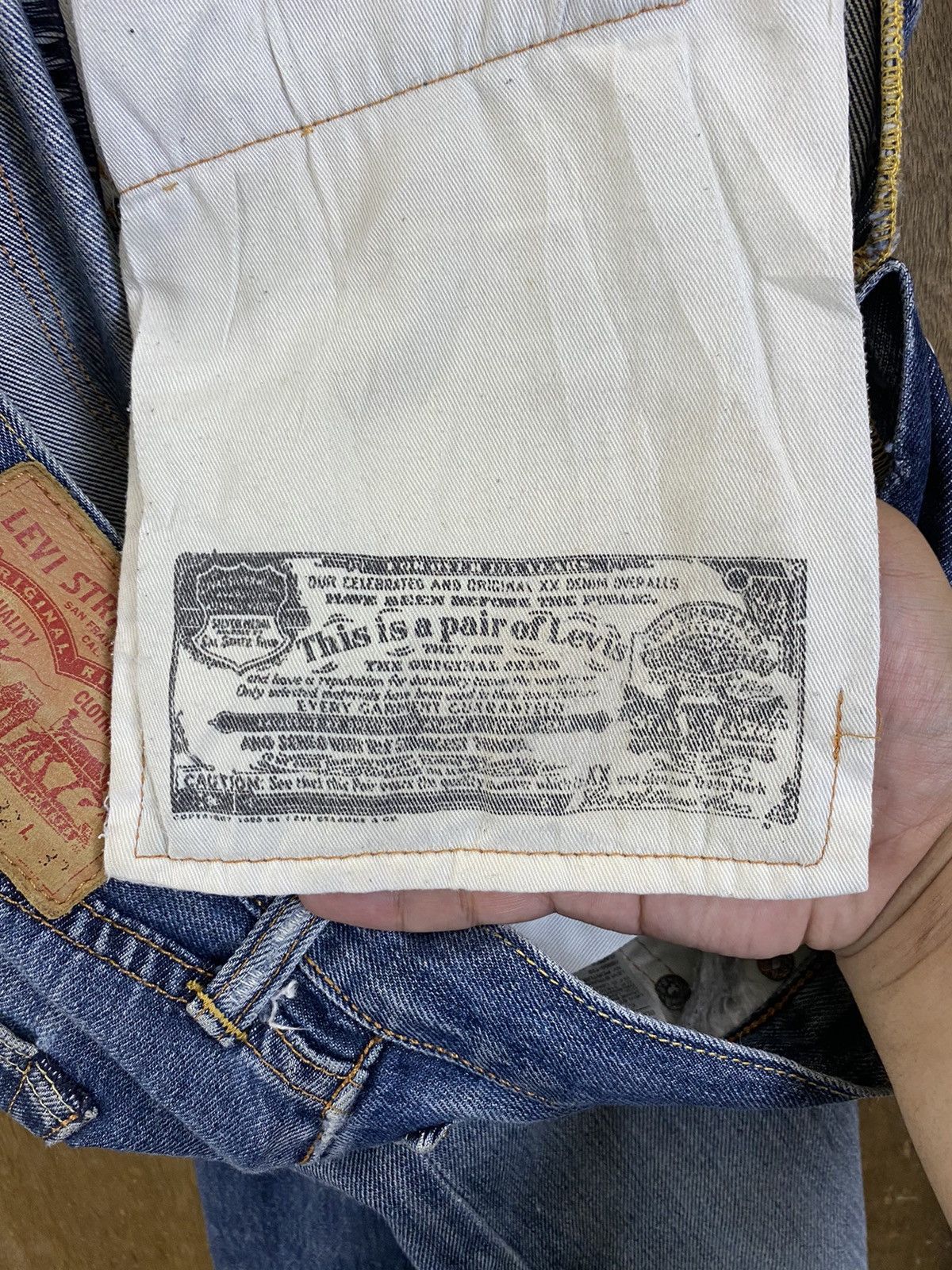 Levi's DLS 501 Levi’s Blue distressed Denim Pants #BB542 Size US 32 / EU 48 - 15 Thumbnail