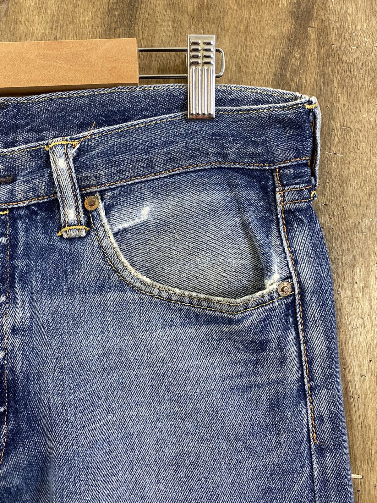 Levi's DLS 501 Levi’s Blue distressed Denim Pants #BB542 Size US 32 / EU 48 - 5 Thumbnail