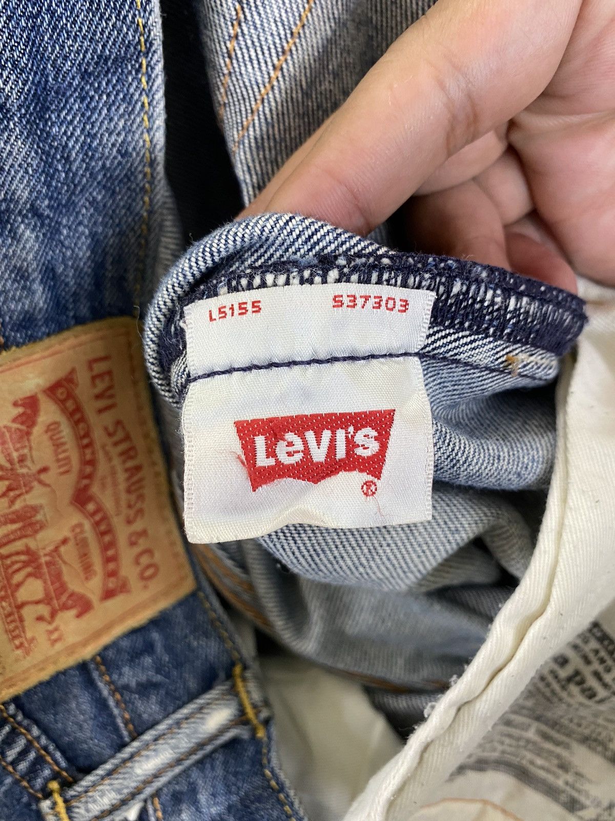 Levi's DLS 501 Levi’s Blue distressed Denim Pants #BB542 Size US 32 / EU 48 - 16 Thumbnail