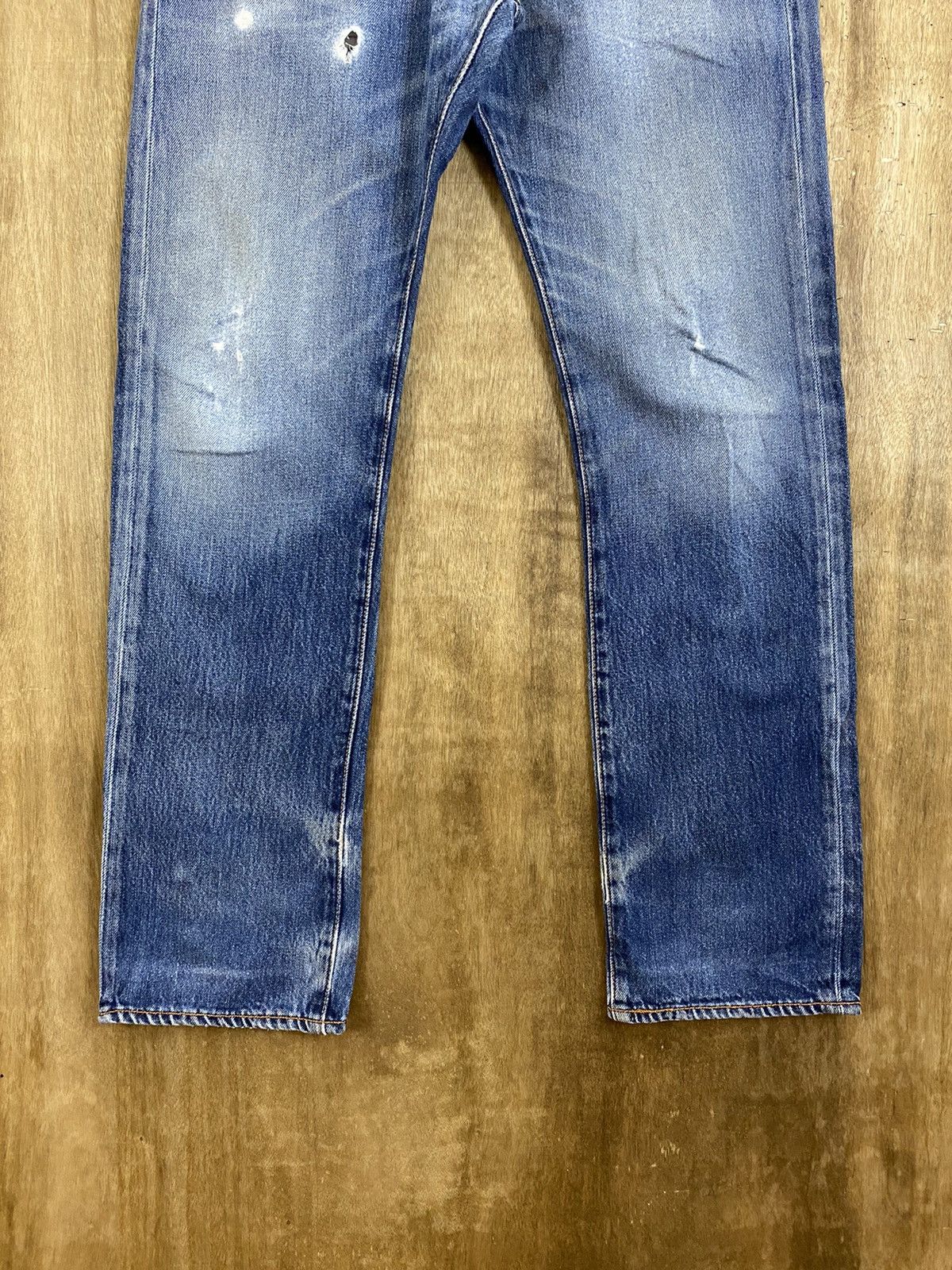 Levi's DLS 501 Levi’s Blue distressed Denim Pants #BB542 Size US 32 / EU 48 - 3 Thumbnail