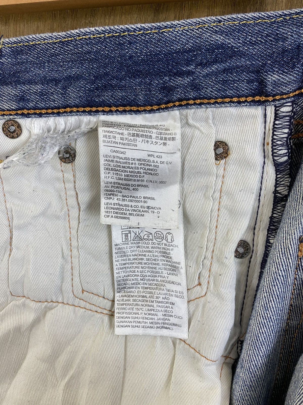 Levi's DLS 501 Levi’s Blue distressed Denim Pants #BB542 Size US 32 / EU 48 - 13 Thumbnail