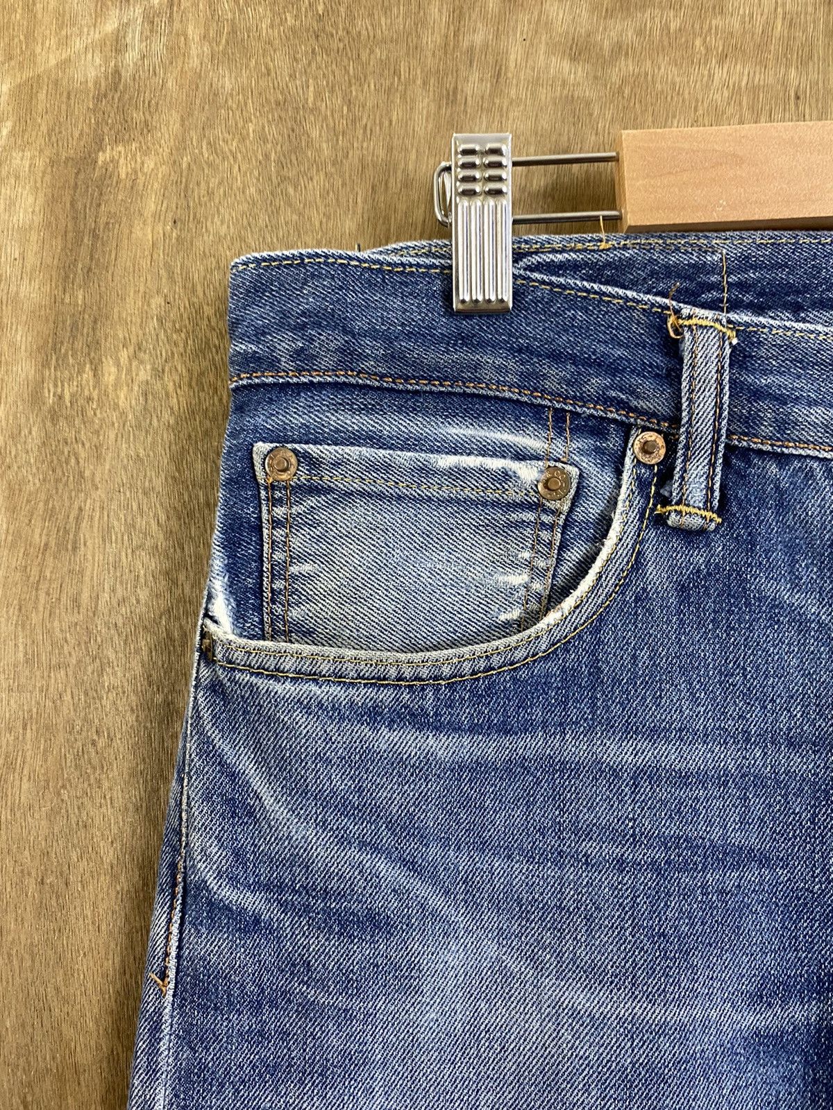 Levi's DLS 501 Levi’s Blue distressed Denim Pants #BB542 Size US 32 / EU 48 - 4 Thumbnail
